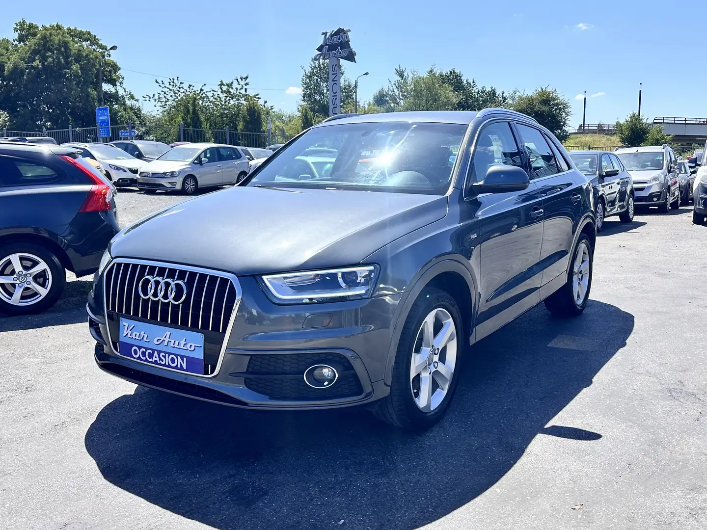 Audi Q3 Q3 2.0 TDi S line*XENON*GPS*CUIR*CLIM* Gris - 2