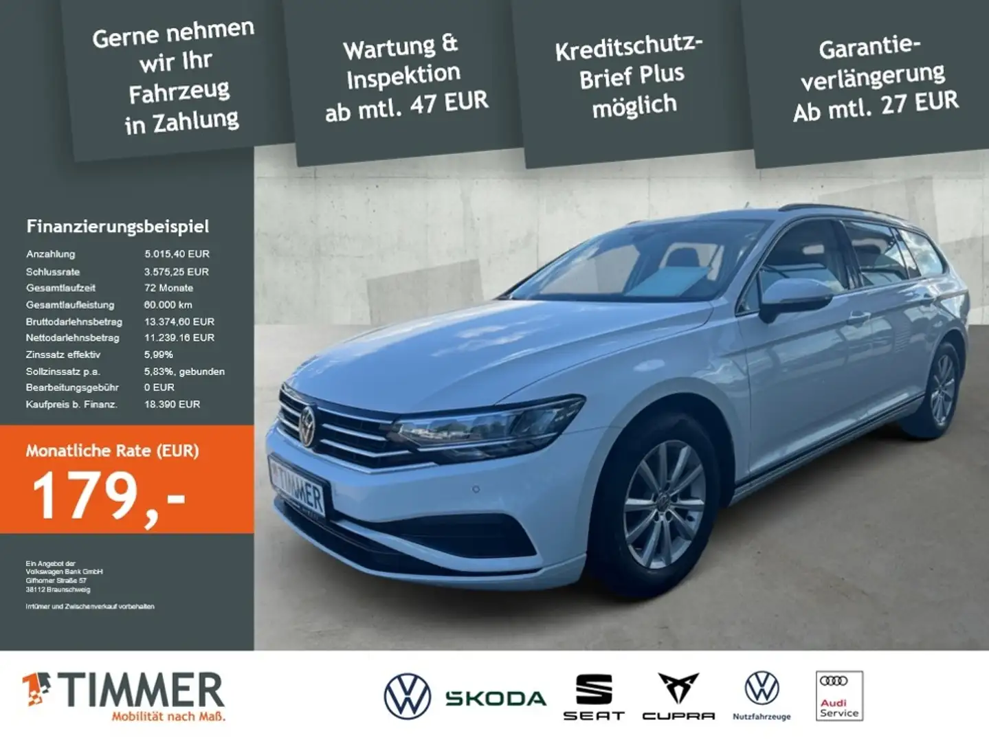 Volkswagen Passat Variant 2.0 TDI *LED *ACC *RKAM *SHZ *CLIMA * Wit - 2