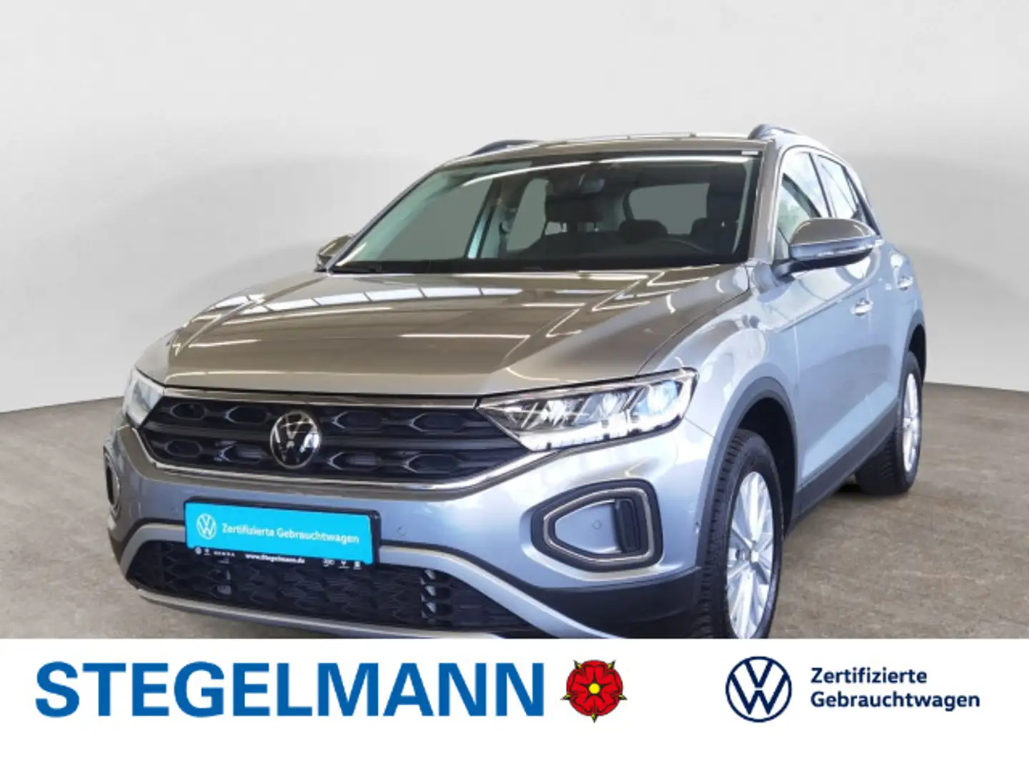 Volkswagen T-Roc 1.5 TSI Facelift Life *AHK*Navi*LED*+3J. G Plateado - 1