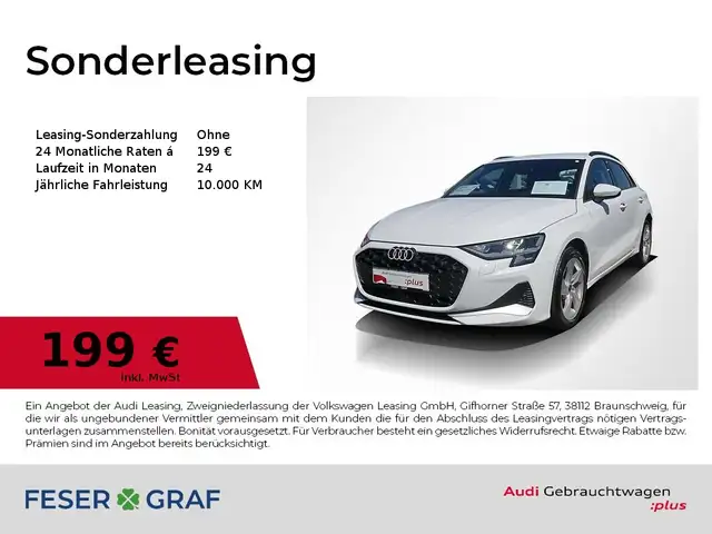 2025 Audi A3 in White for sale