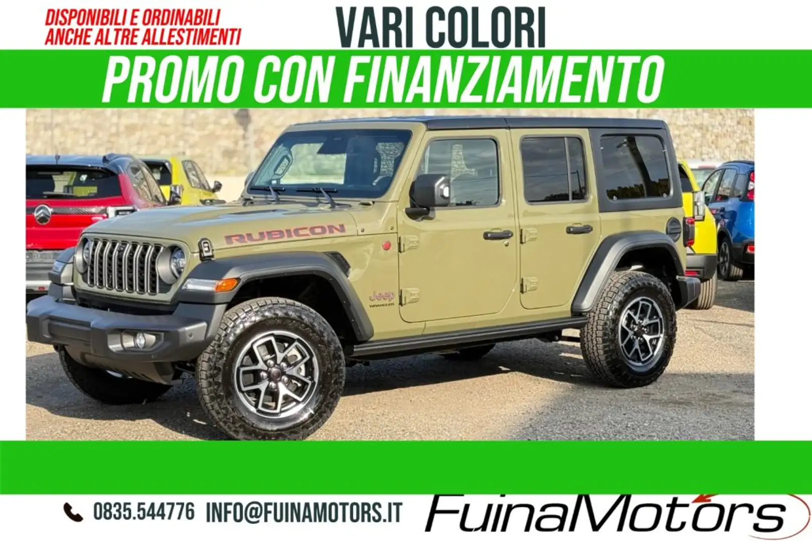 Jeep Wrangler Unlimited 2.0 Turbo Rubicon NUOVO Verde - 1