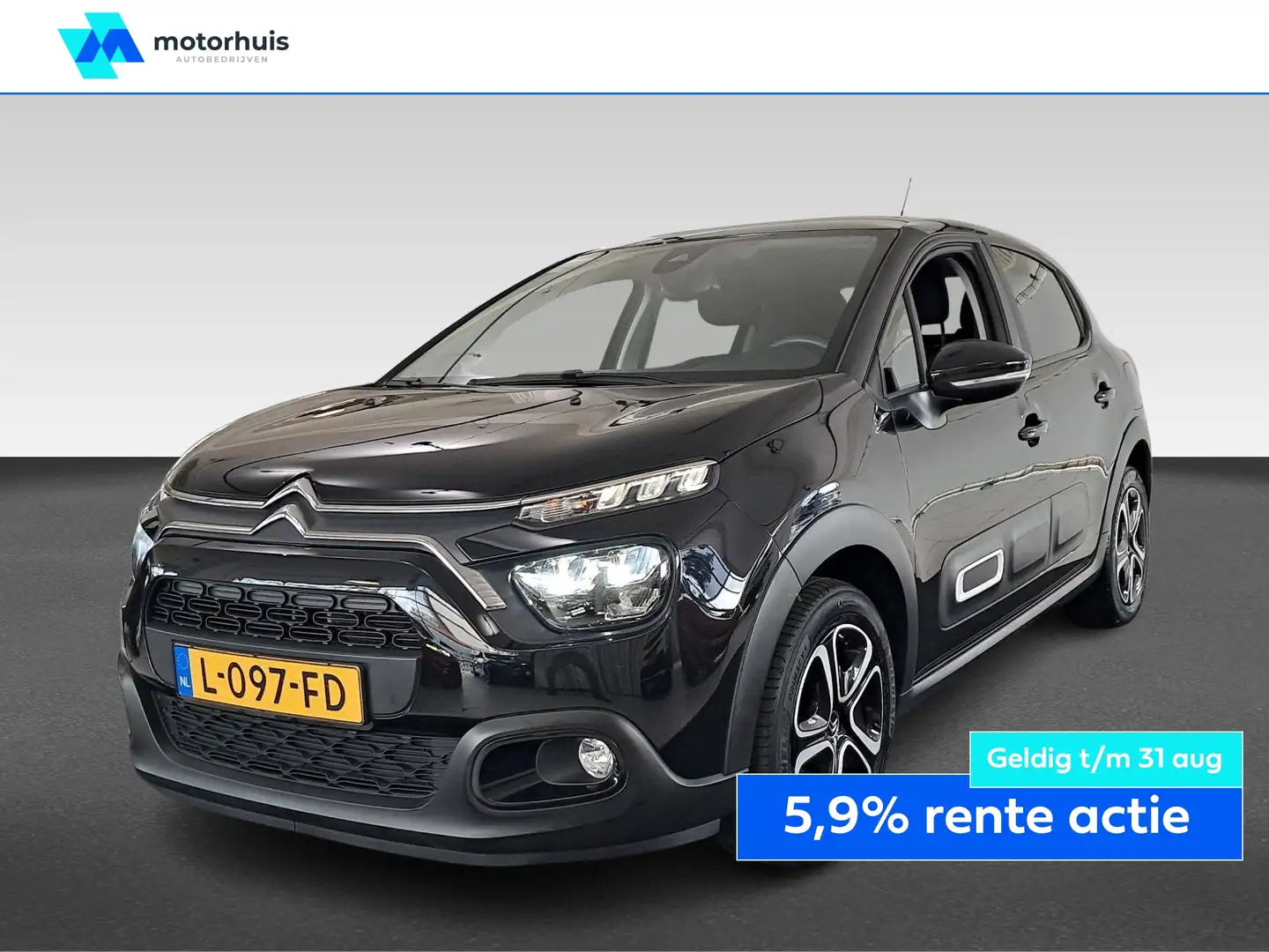 Citroen C3 1.2 PureTech 83pk S&amp;S Feel Zwart - 1