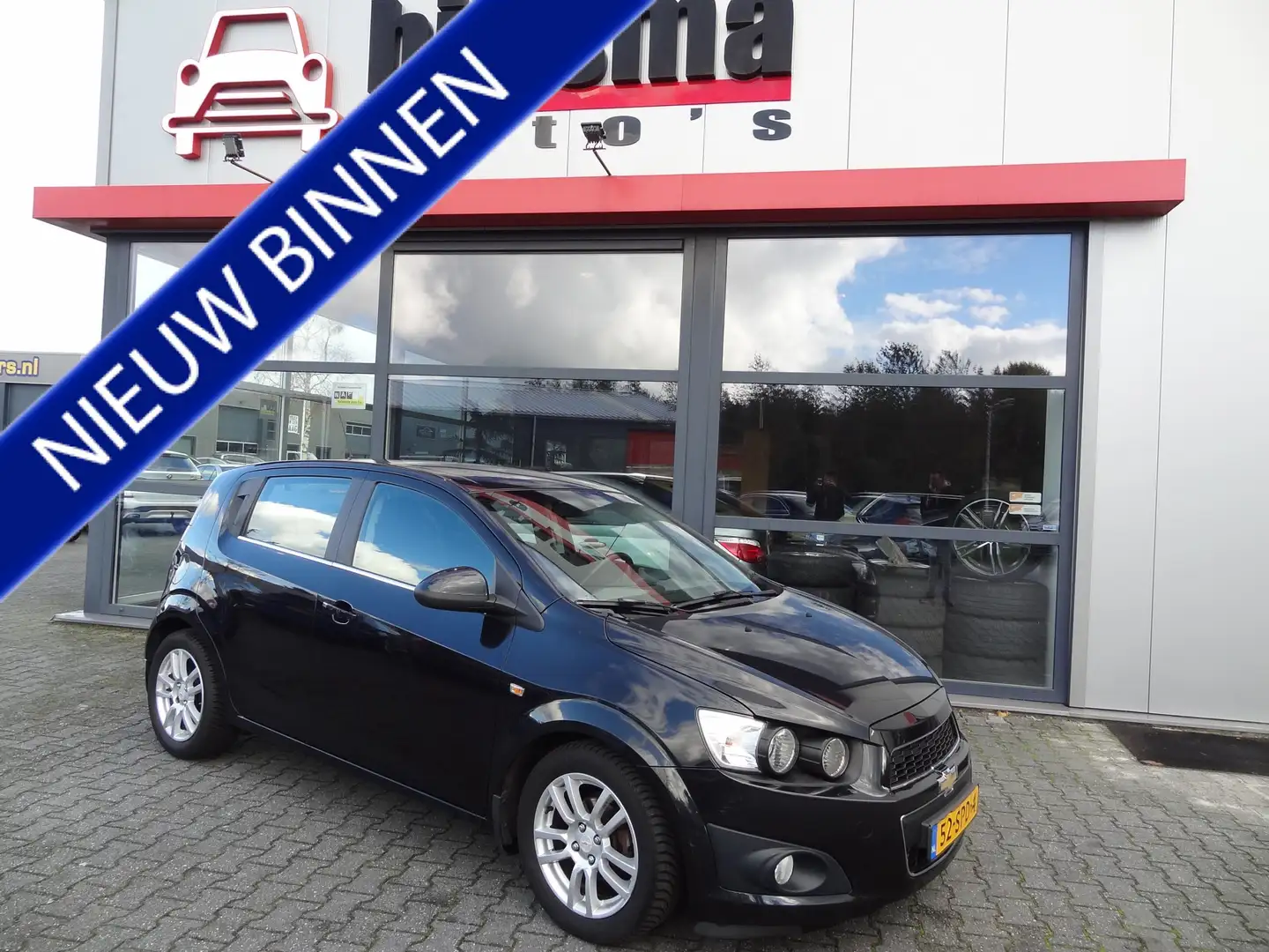 Chevrolet Aveo 1.4 LTZ | CRUISE | AIRCO | TREKHAAK | NL-AUTO Zwart - 1