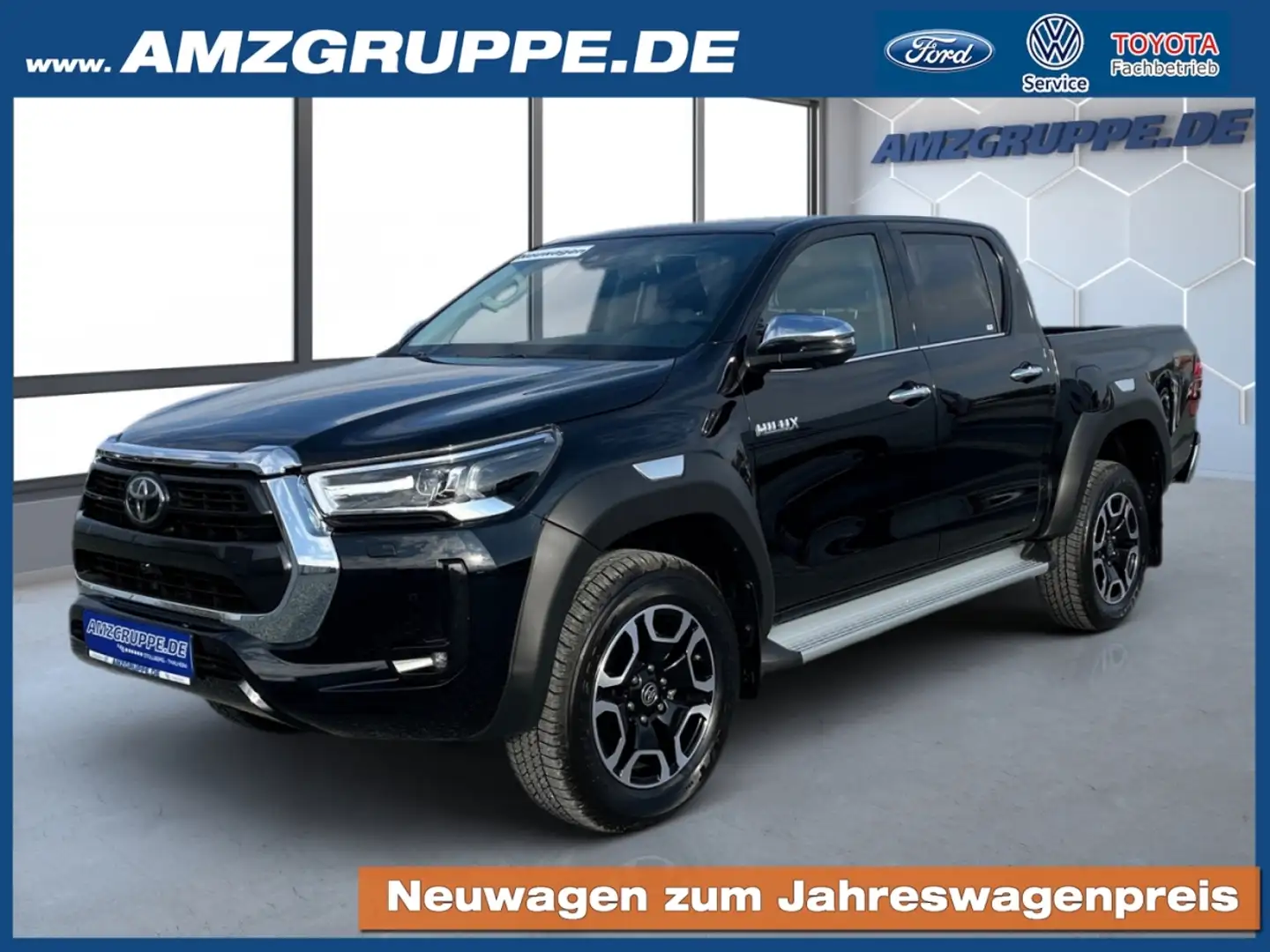 Toyota Hilux 2.8 D-4D AT DoKa LED+ACC+Winterpak Чорний - 1