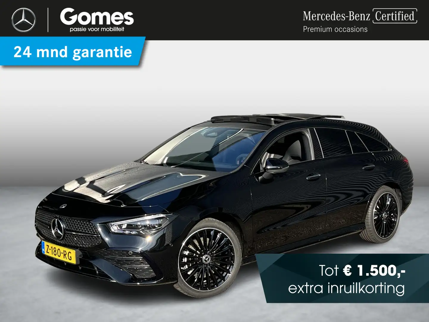 Mercedes-Benz CLA 250 Shooting Brake e AMG Line | Panoramadak | Night Pa Zwart - 1