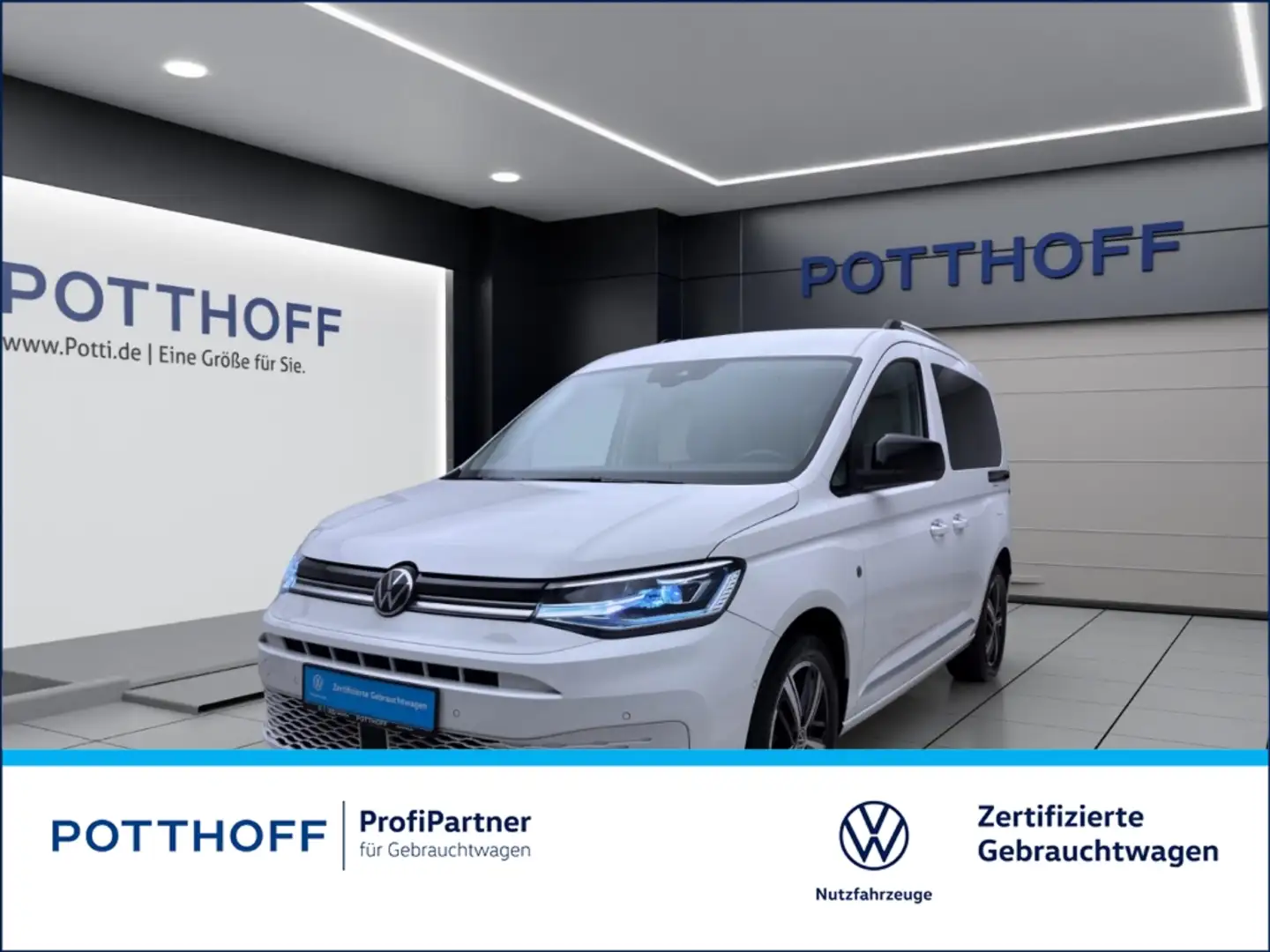 Volkswagen Caddy 2.0 TDI DSG STYLE KR PDC LED KAMERA KLIMA Weiß - 1
