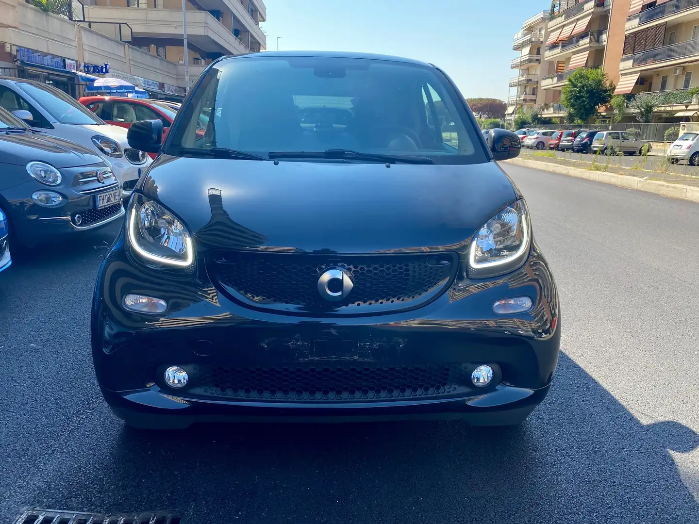 smart forTwo PRIME TURBO NAVI TELECAMERA LED PELLE BRACCIOLO Fekete - 1