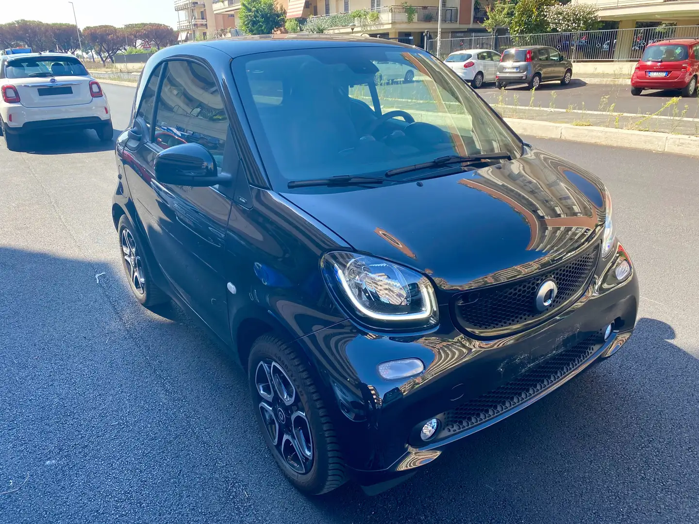 smart forTwo PRIME TURBO NAVI TELECAMERA LED PELLE BRACCIOLO Fekete - 2