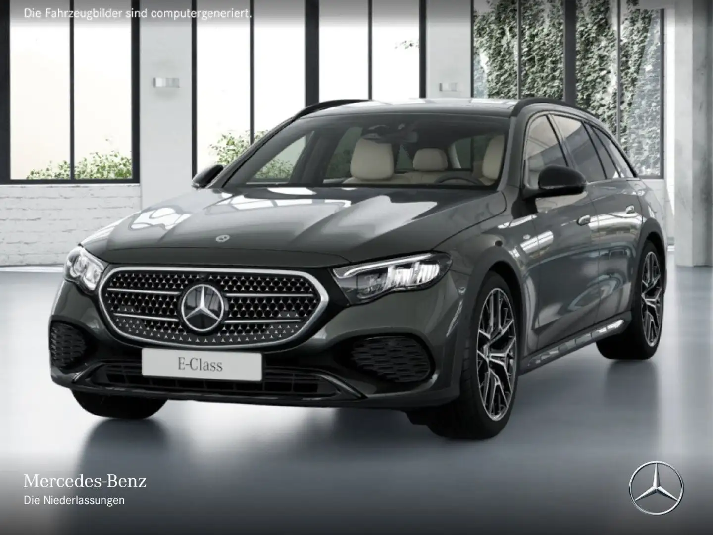 Mercedes-Benz E 300 de T 4M Hybrid Avantgarde 360° Airmat Pano Grau - 2