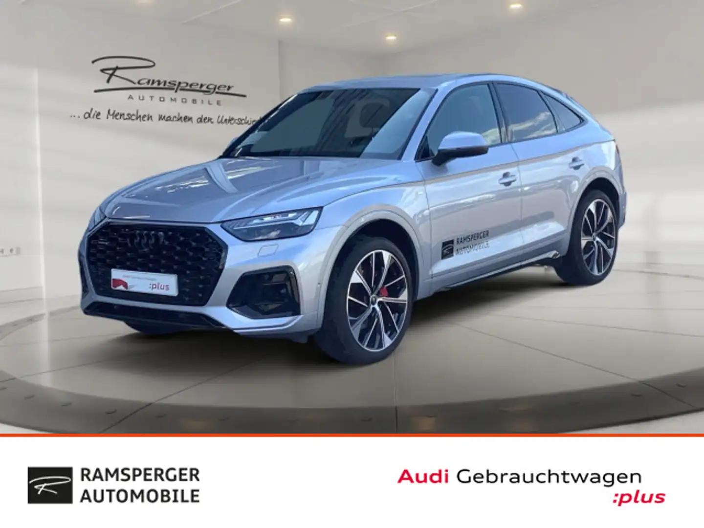 Audi Q5 S line 40 TDI quat. Matrix HuD Pano Silber - 1