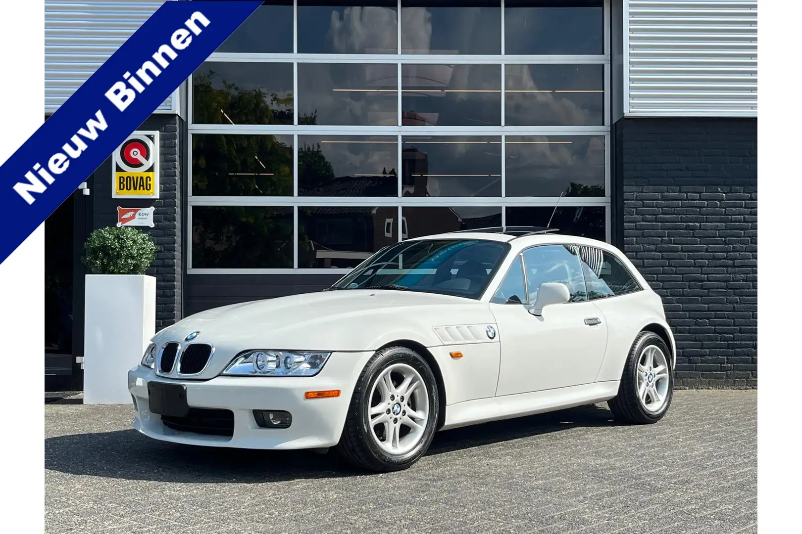 BMW Z3 Coupé 2.8, Automaat, Airco, Pano, Alpine Weis, Uni Alb - 1