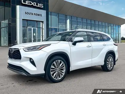 White 2024 Toyota Highlander Platinum AWD SUV / Crossover All-Wheel Drive 8-Speed Automatic