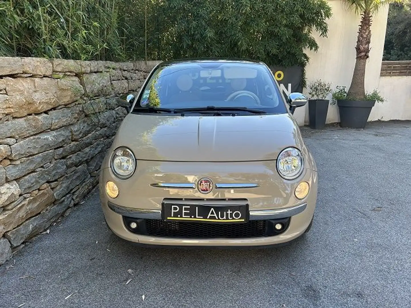 Fiat 500 0.9 8V 85 ch Lounge Dualogic Beige - 2