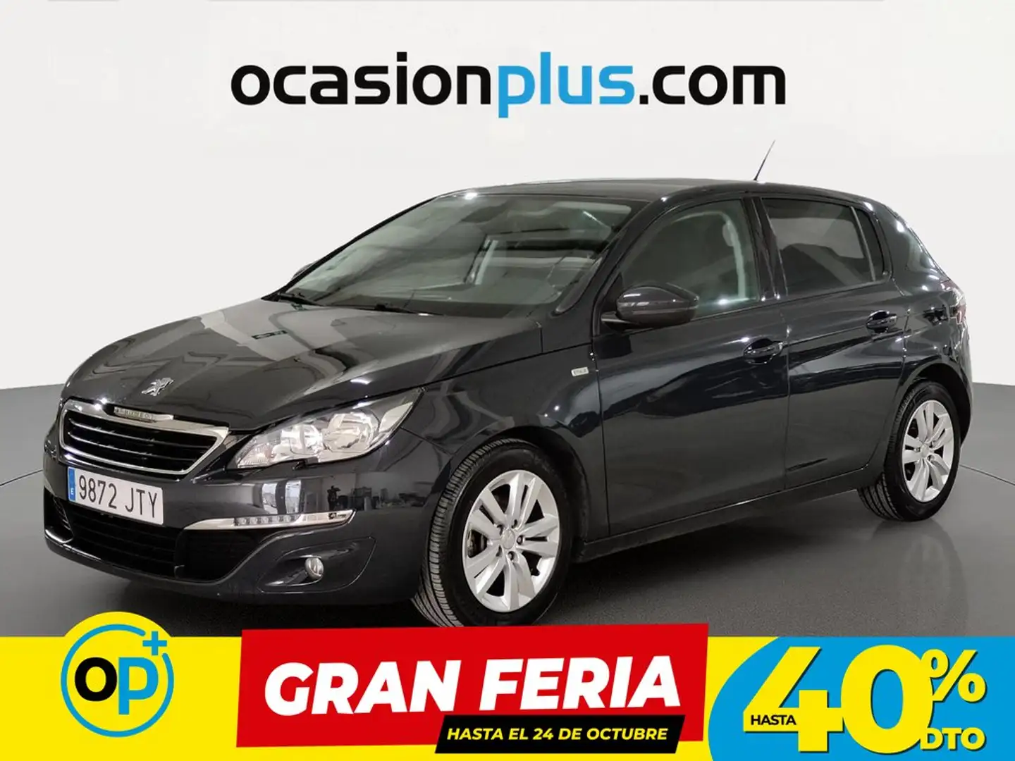 Peugeot 308 1.6 BlueHDi Style 100 Gris - 1