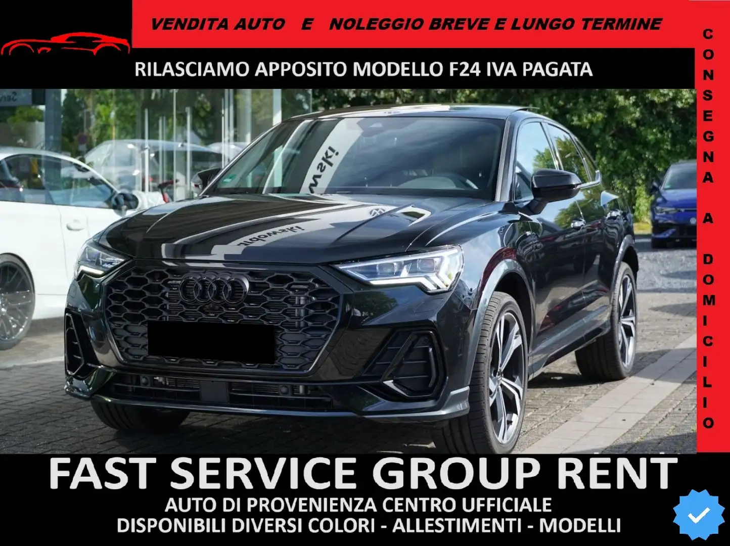 Audi Q3 Sportback 40 2.0 S line SLINE quattro 360 TETTO Noir - 1