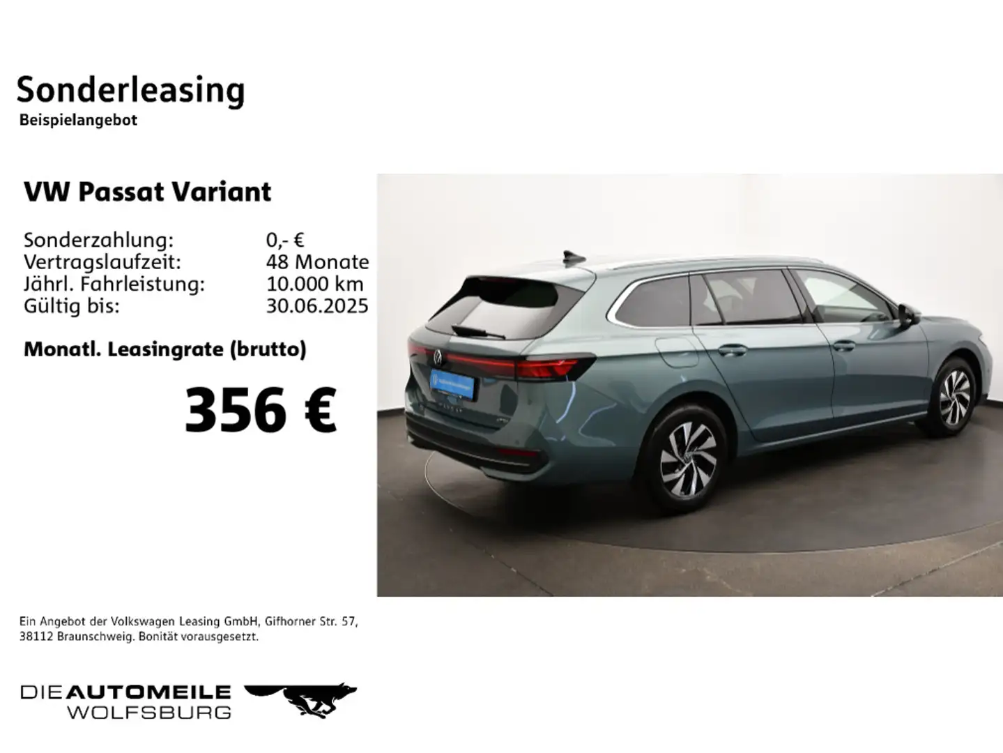 Volkswagen Passat Variant 1.5 eTSI DSG Business HeadUp/LED/ Зелёный - 2