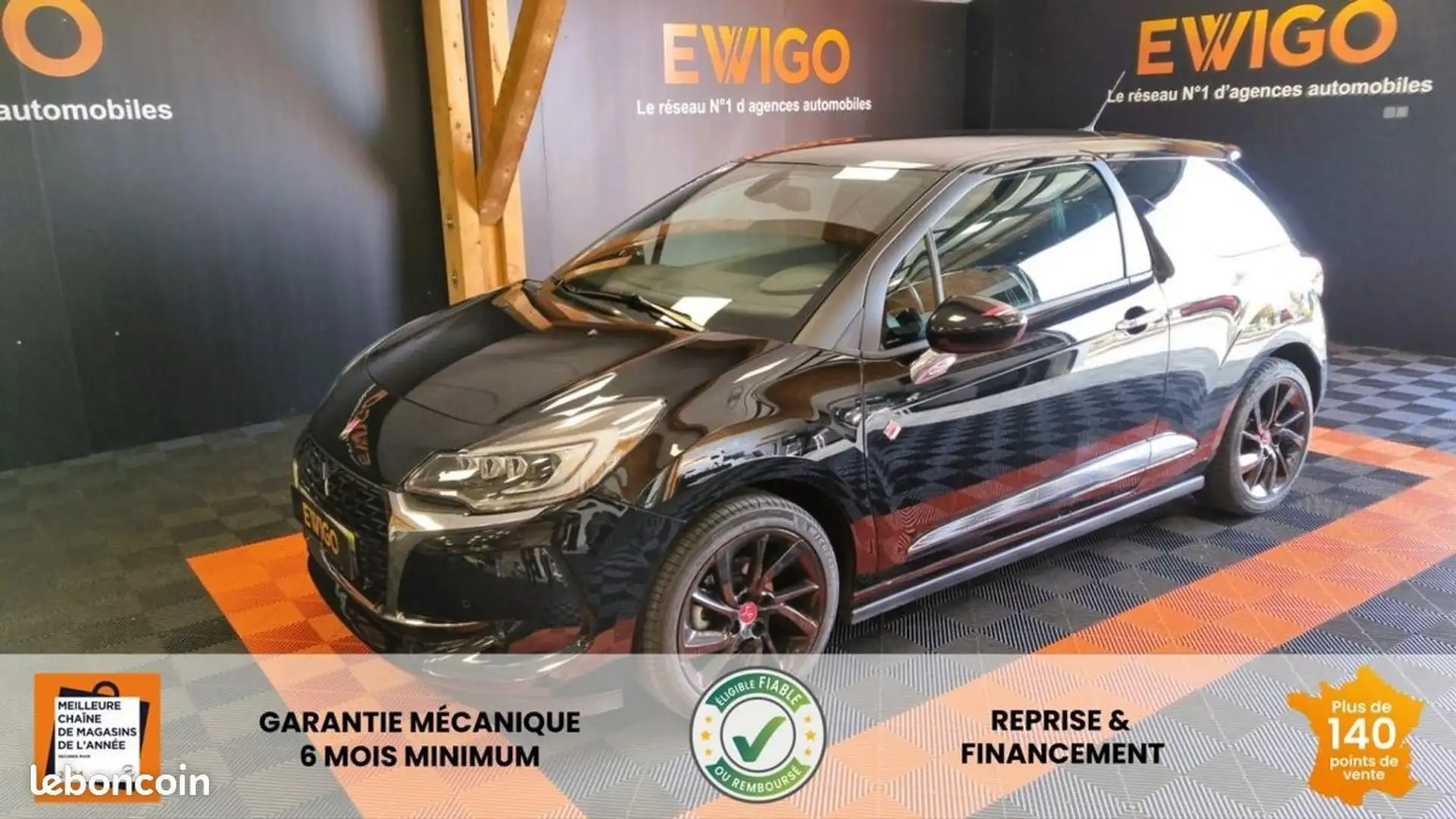 DS Automobiles DS 3 1.2 puretech 110 performance line bva Zwart - 1