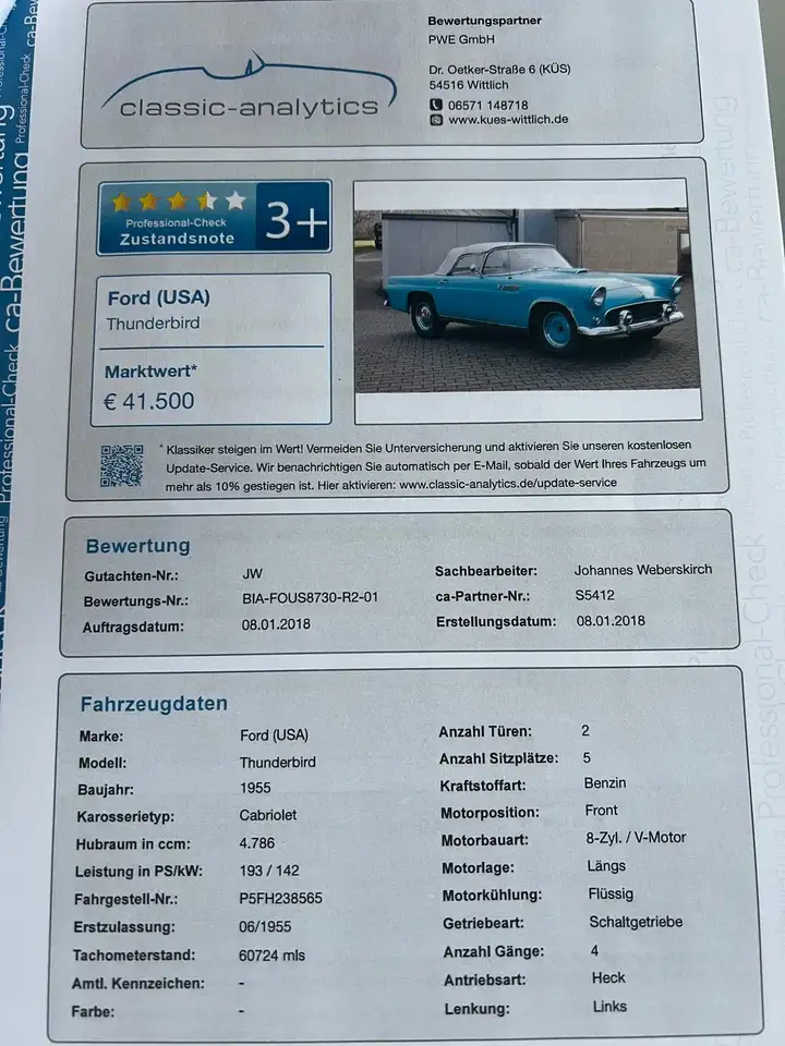 Ford Thunderbird Cabriolet, foto 9
