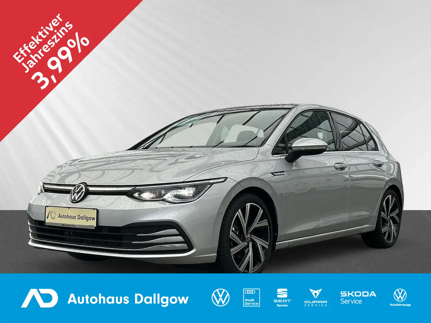 Volkswagen Golf "Style" 1.5 eTSI DSG+Keyless-Entry+ PDC+LED Argent - 1