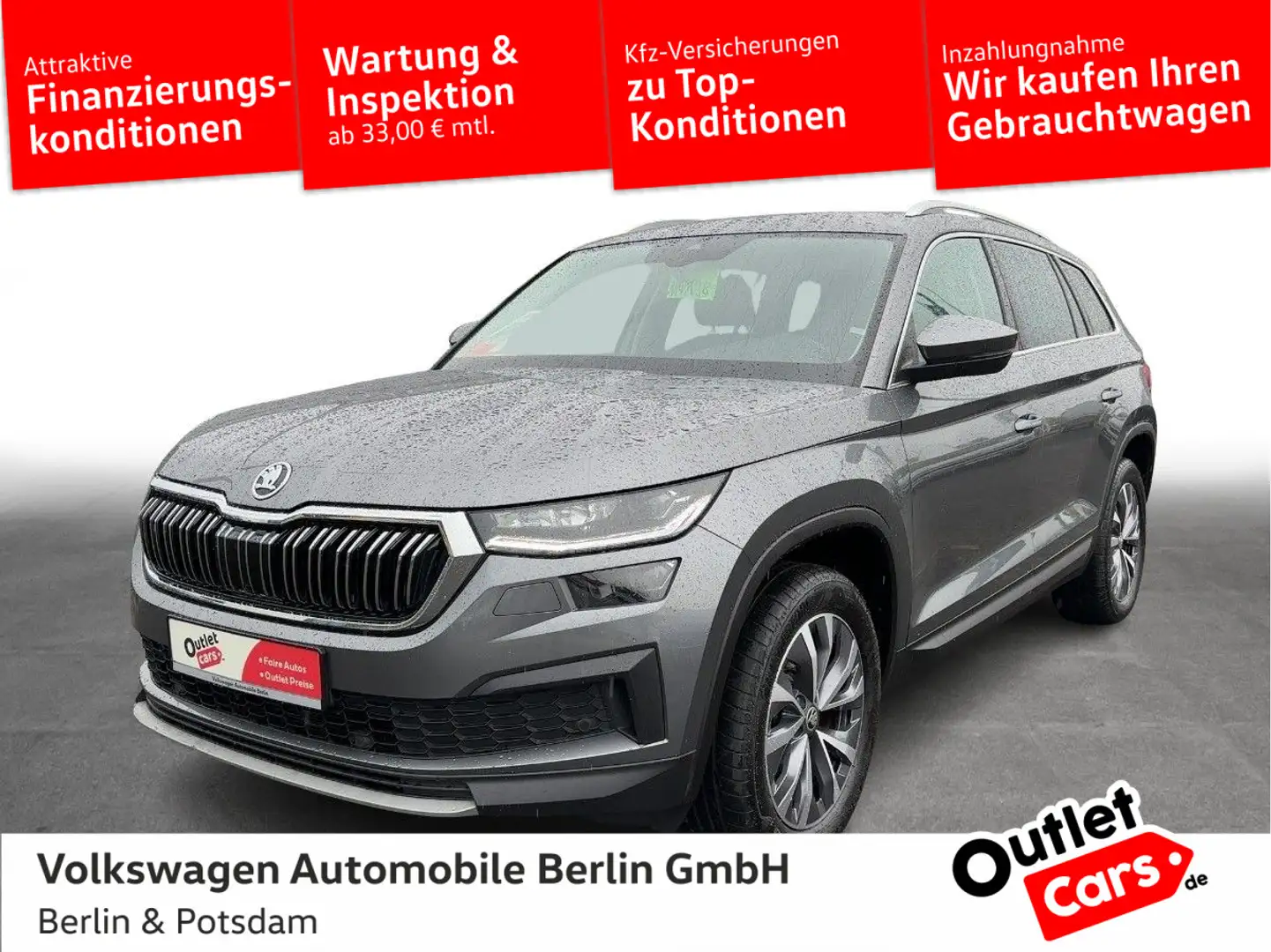 Skoda Kodiaq 2.0TDI DSG Style 4x4 STHZG AHK*OUTLET* Grau - 1