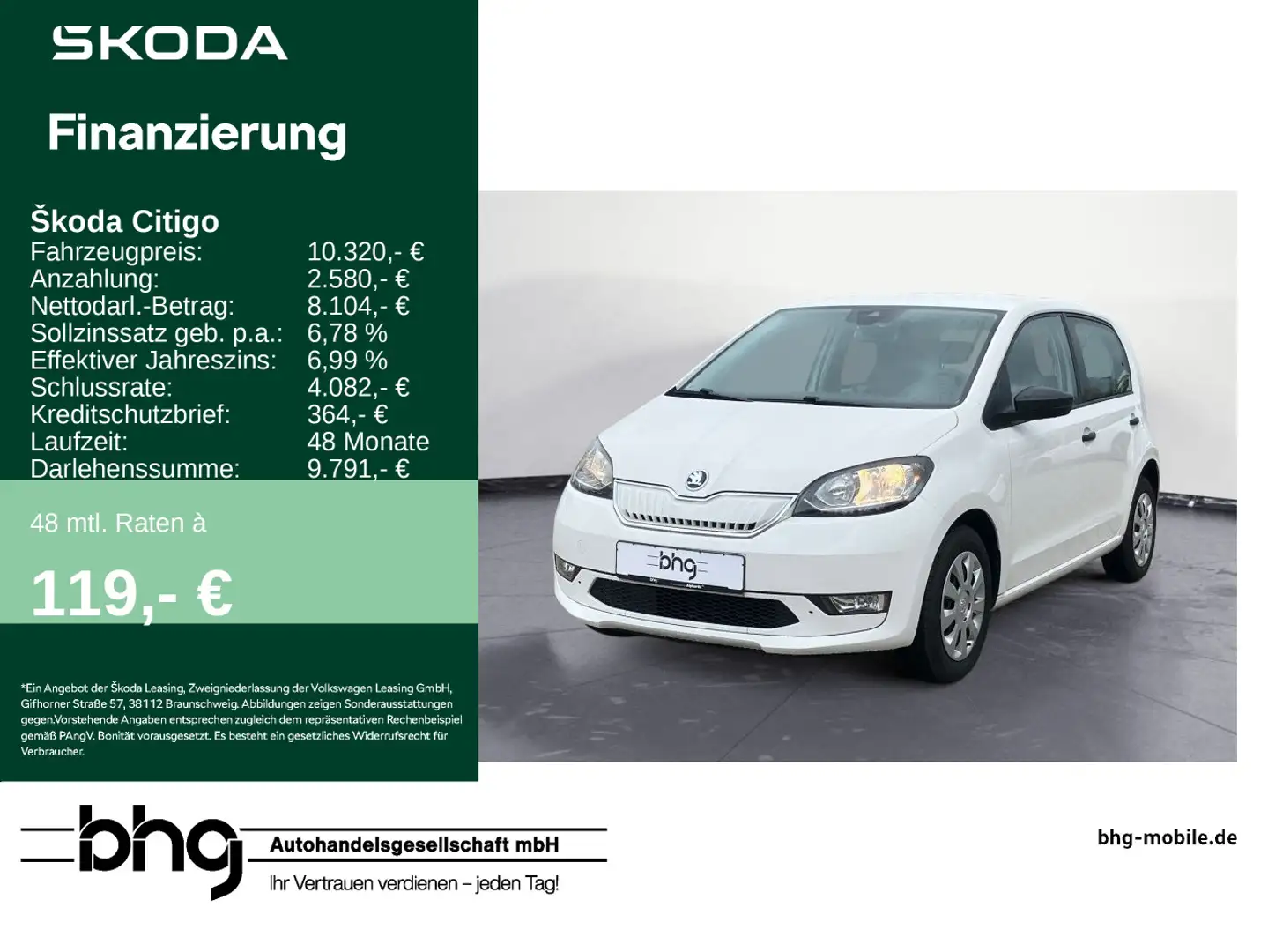 Skoda Citigo iV Ambition Weiß - 1