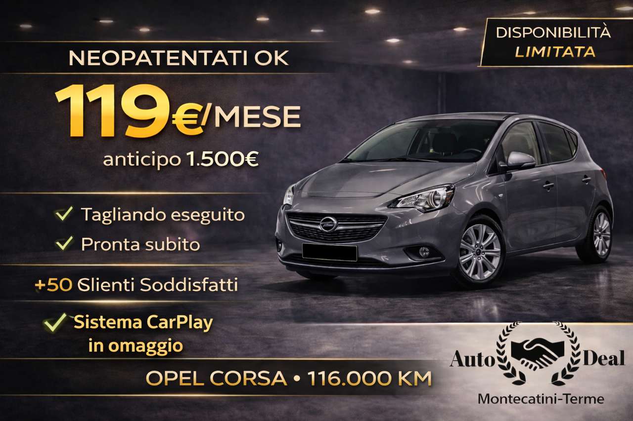 Opel Corsa ? OPEL CORSA – 119€/MESE – ZERO PENSIERI – NEOPATENTATI – PRONTA SUBITO