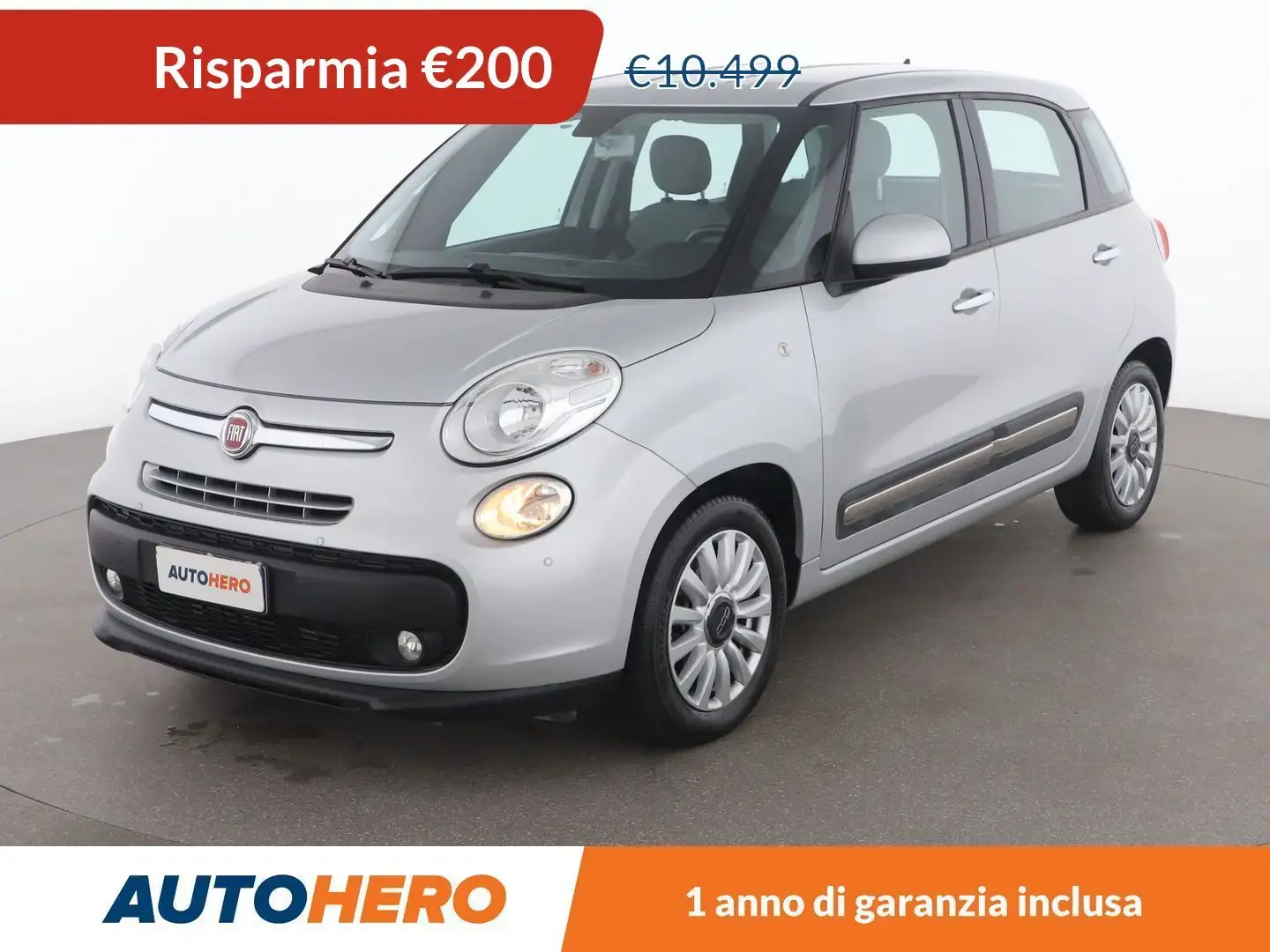 Fiat 500L 1.3 M-Jet Pop Star 95 CV Argento - 1