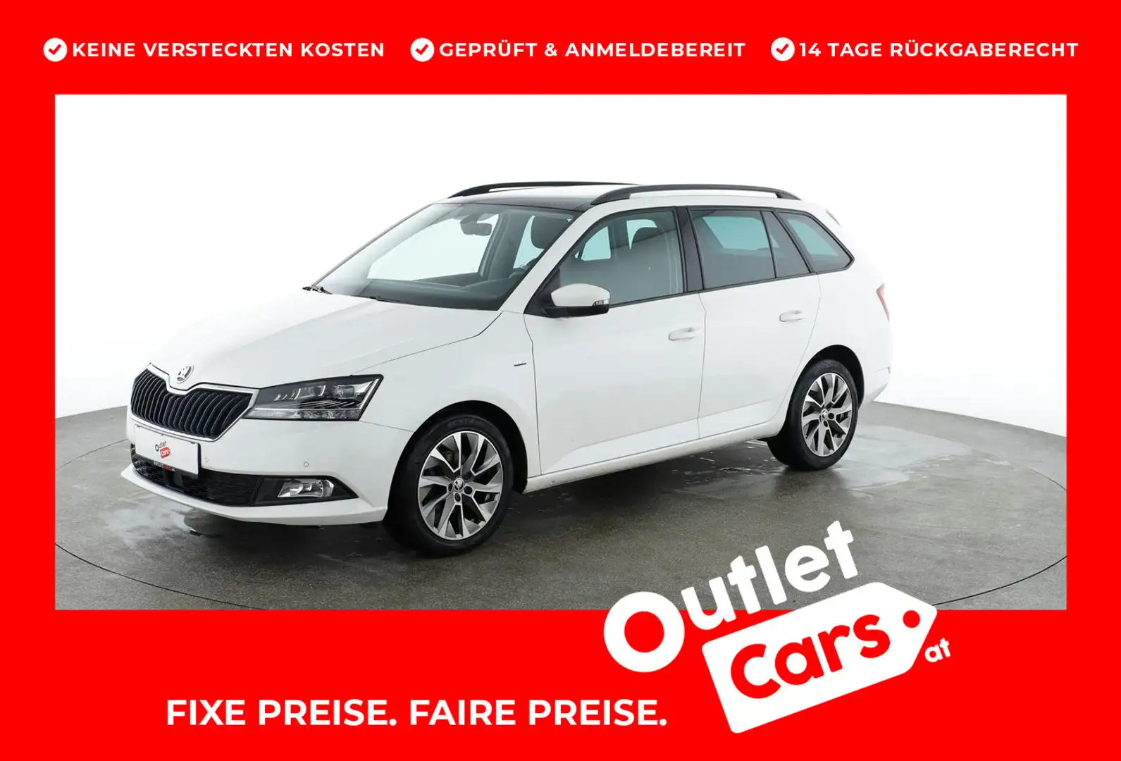 Skoda Fabia Ambition TSI Weiß - 1