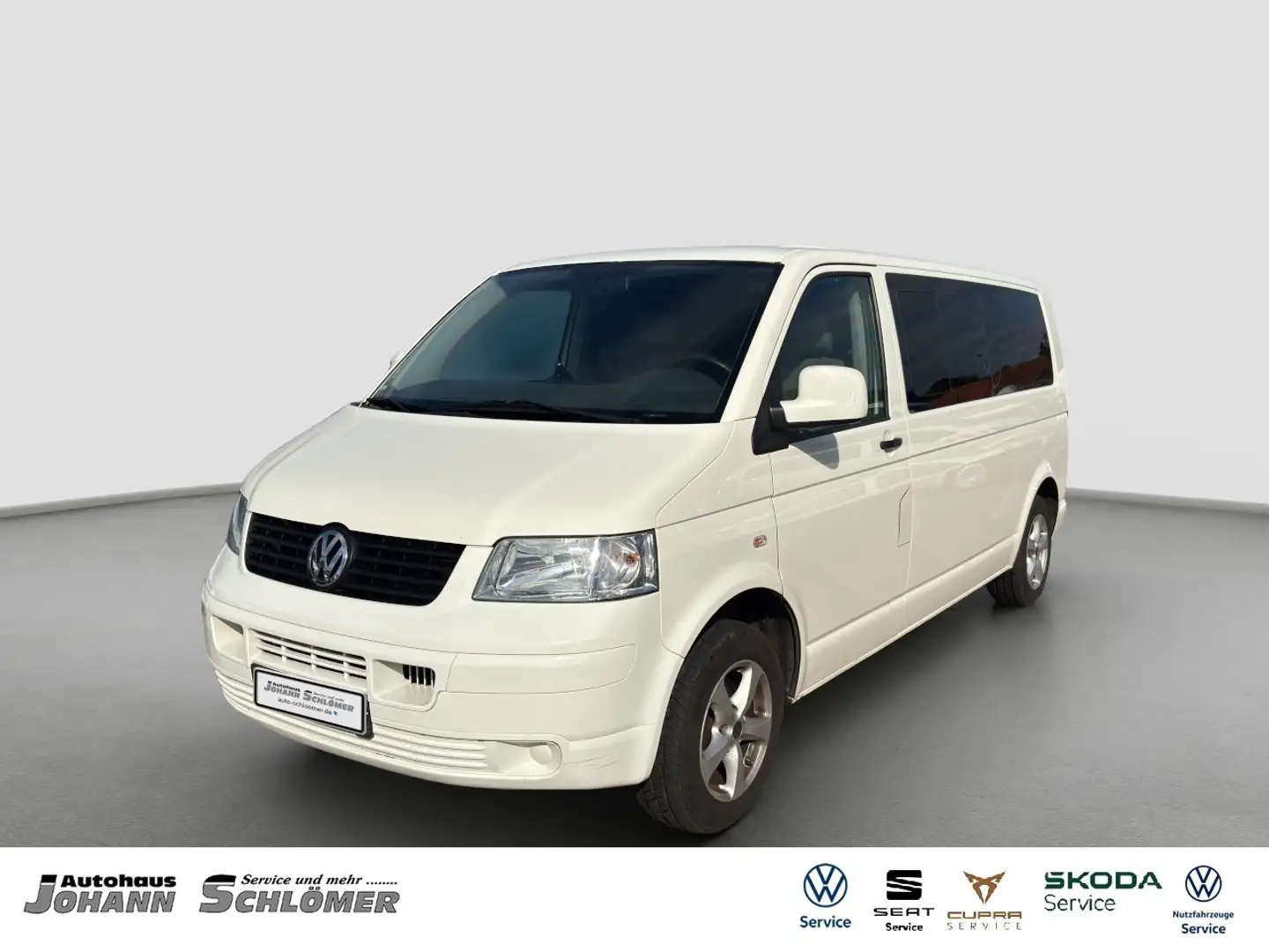 Volkswagen T5 Caravelle 1.9 TDI langer Radstand LR KLIMA ZV ESP Radio Blanc - 1