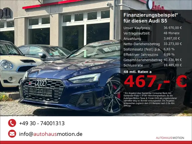 Audi S5 Sportback 3.0 TDI quattro Pano Navi Matrix ACC
