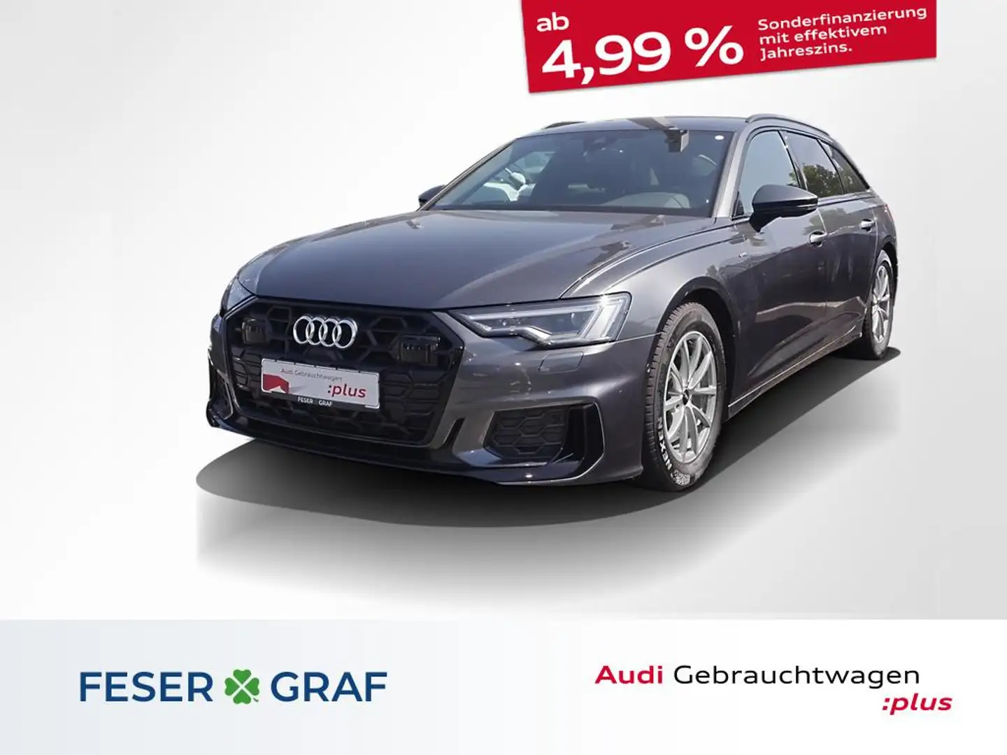 Audi A6 Avant S line 40 TDI S tronic AHK Kamera el. Heckkl Grijs - 1