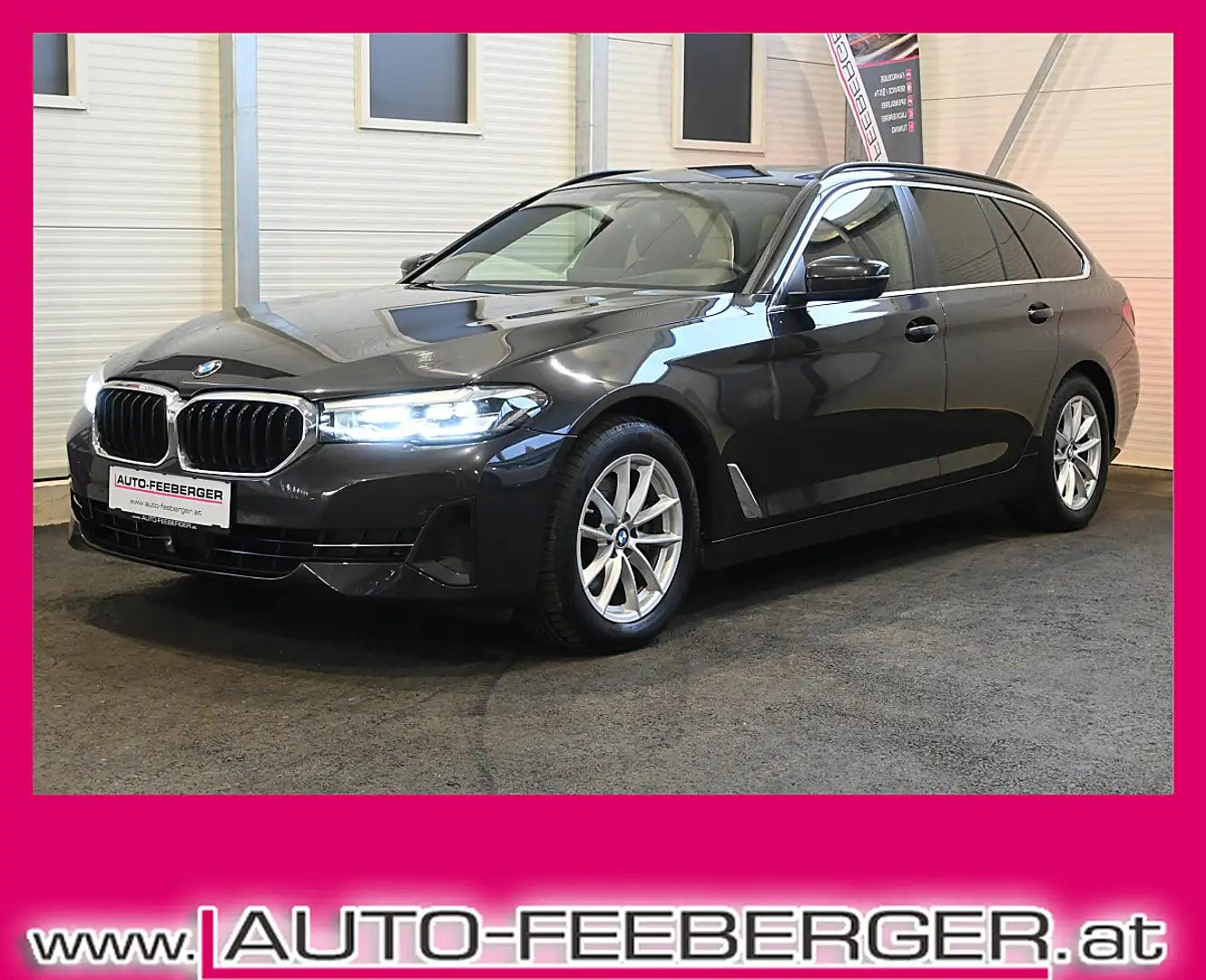 BMW 520 d 48 V Touring Aut.; Panoramadach, Standheizung... Grau - 1