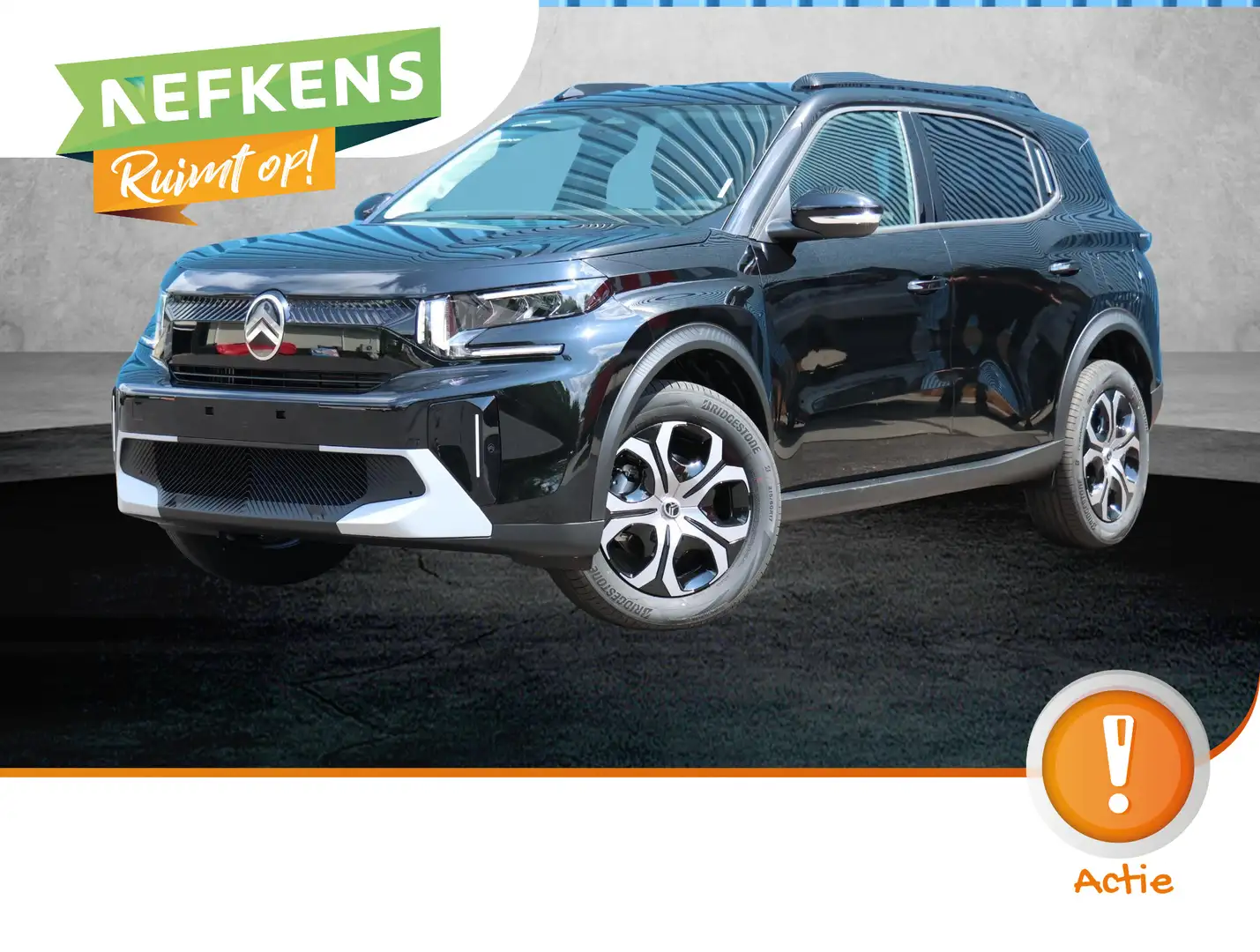 Citroen C3 Aircross 1.2 Hybrid 145pk Plus | Inclusief €2.050,- Korting Zwart - 1