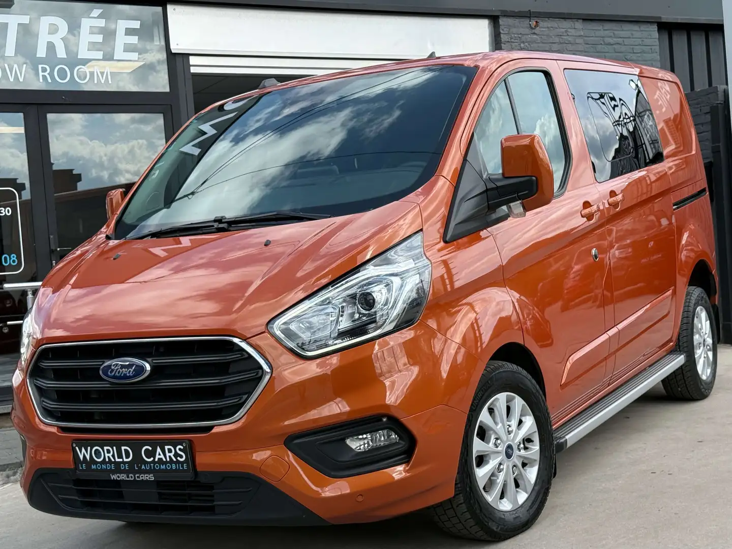 Ford Transit Custom 2.0 TDCi 170CV /BOITE AUTO /5 PLACES /CAMERA /FULL Orange - 1