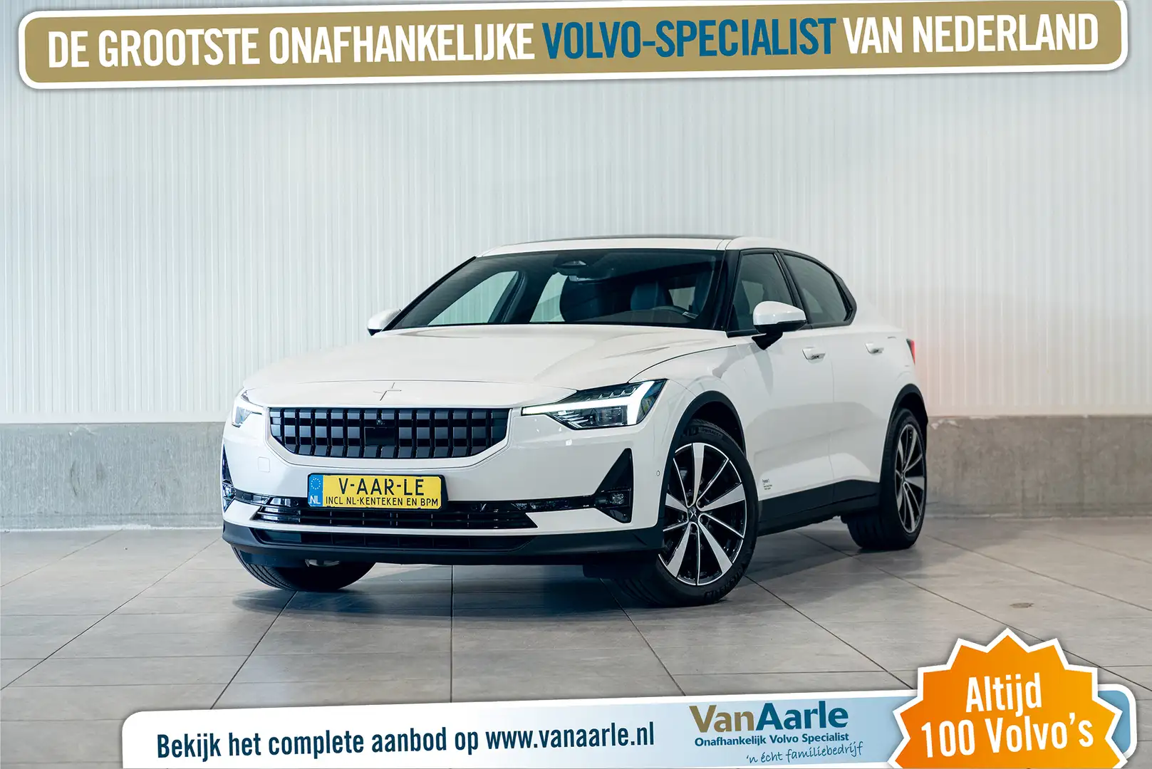 Polestar 2 Aut. Long Range Dual Motor Panoramadak 408pk Weiß - 1