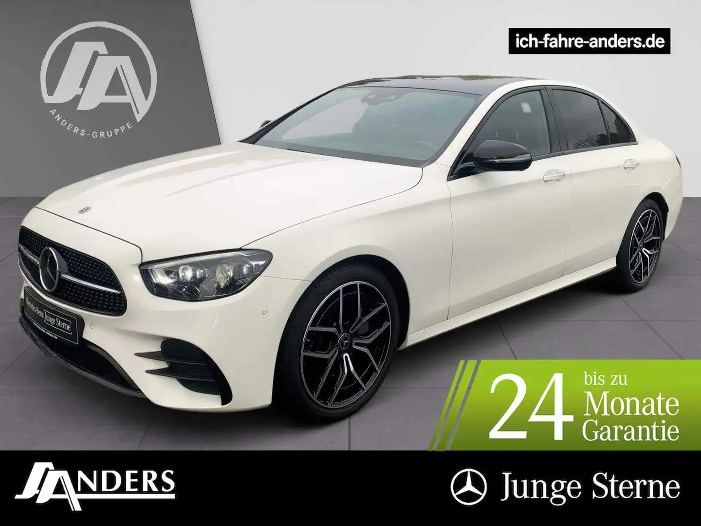 Mercedes-Benz E 220 d AMG+MBUX+Distr+Burm+Pano+HUD+M-BEAM+Keyl Bianco - 1