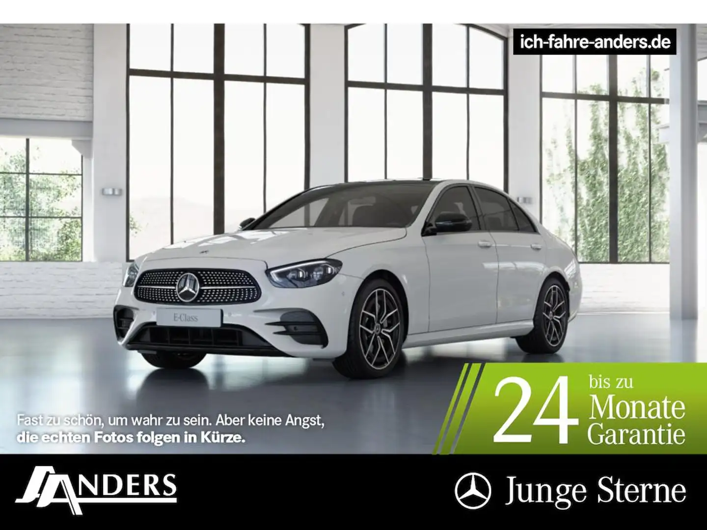 Mercedes-Benz E 220 d AMG+MBUX+Distr+Burm+Pano+HUD+M-BEAM+Keyl Weiß - 1