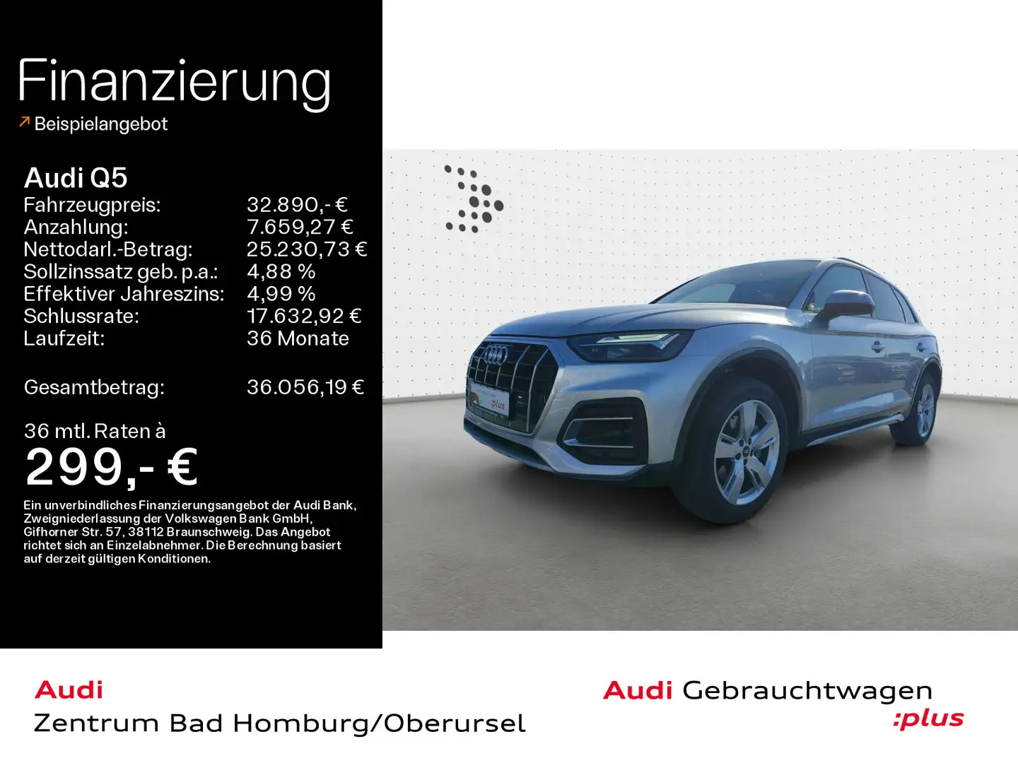 Audi Q5 40 TDI Advanced quattro S line*Navi*LED*Alu*A Argent - 1