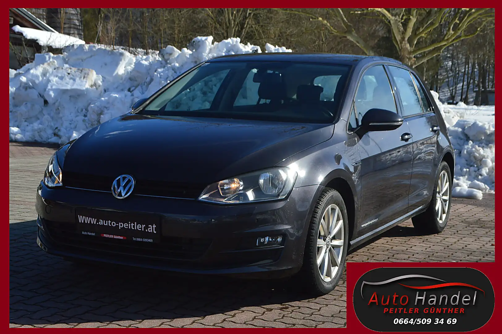Volkswagen Golf Lounge 1,6 BMT TDI DPF+SHZ+PDC+TEL Grau - 1