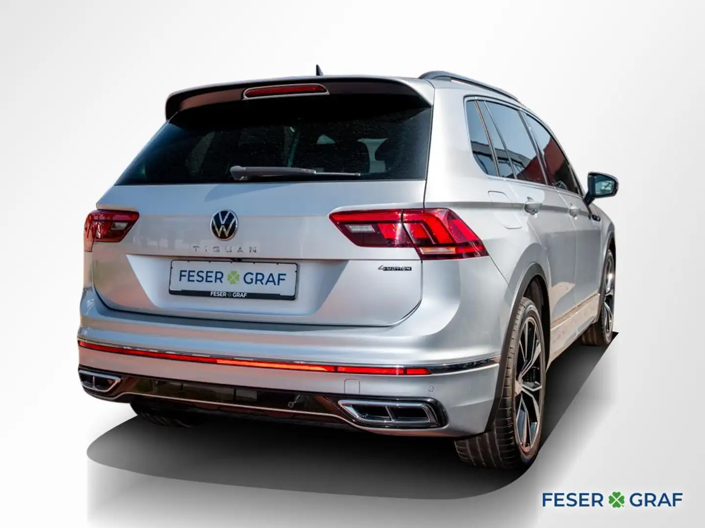 Volkswagen Tiguan R-Line 2.0TDI DSG 4M MATRIX/ACC/NAVI/AHK Silber - 2