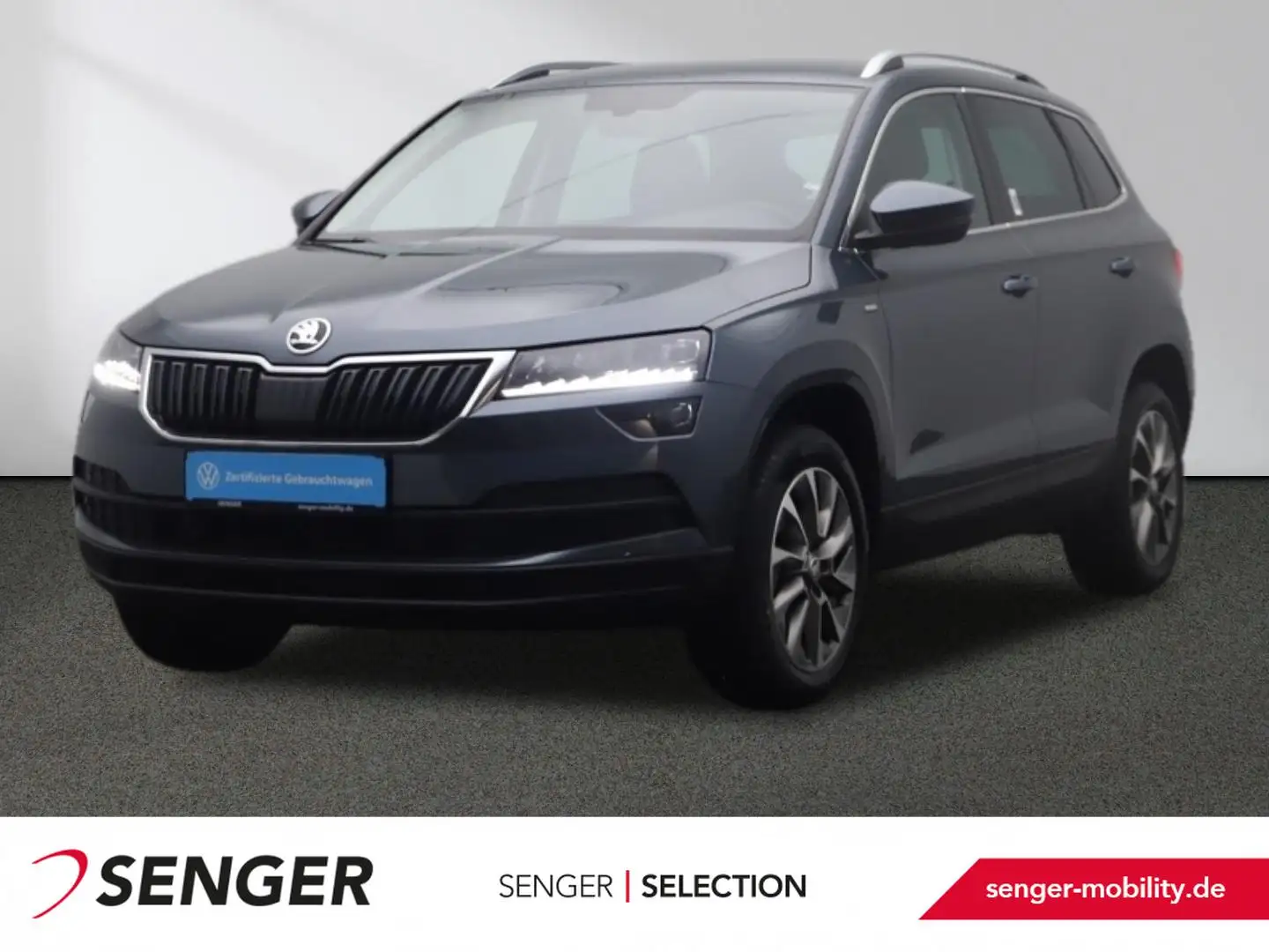 Skoda Karoq CLEVER 1.5 TSI DSG CarPlay LED AHK Grau - 1
