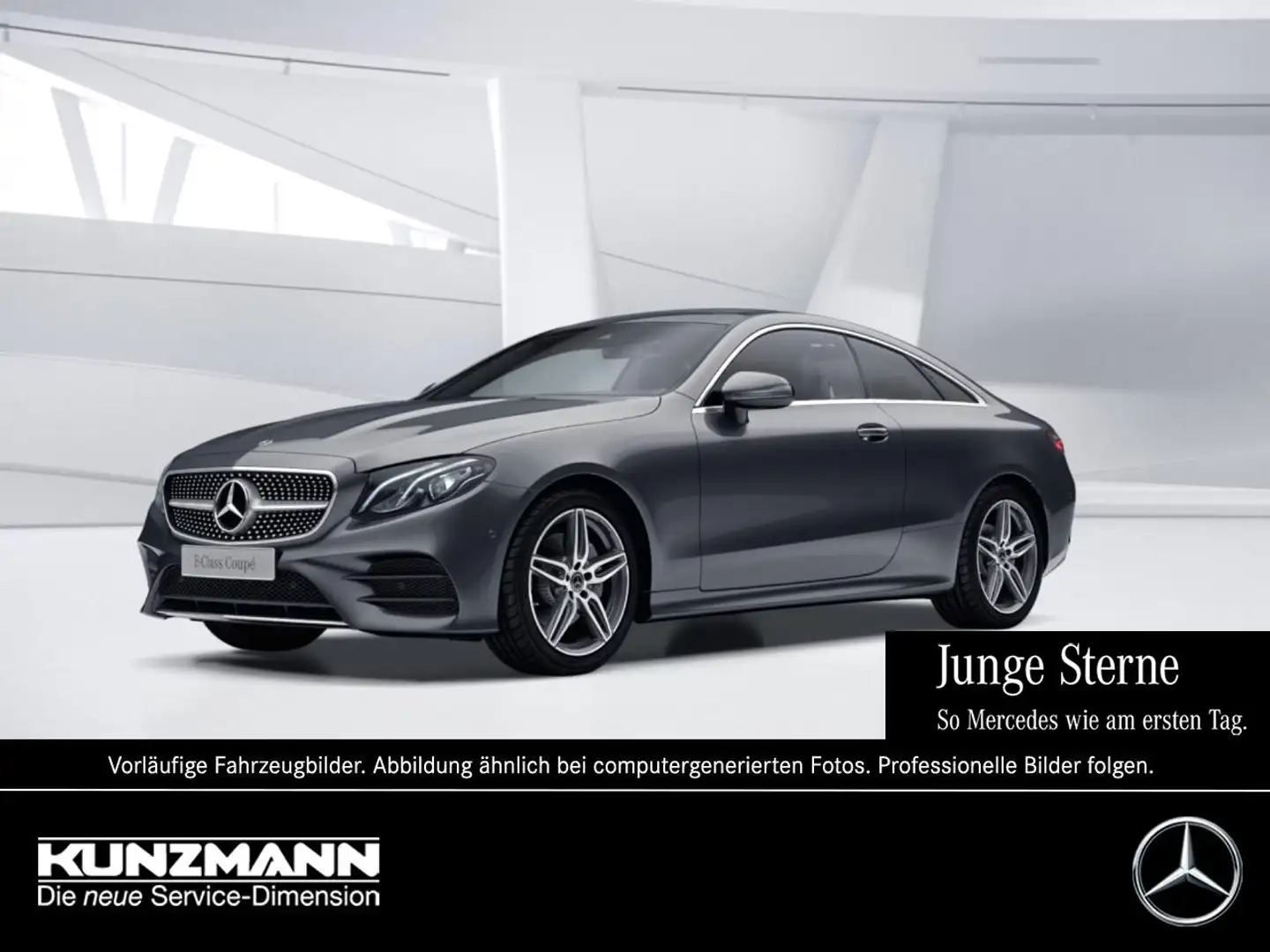 Mercedes-Benz E 200 Coupé AMG Comand Panorama Kamera Spiegel-P Grau - 1