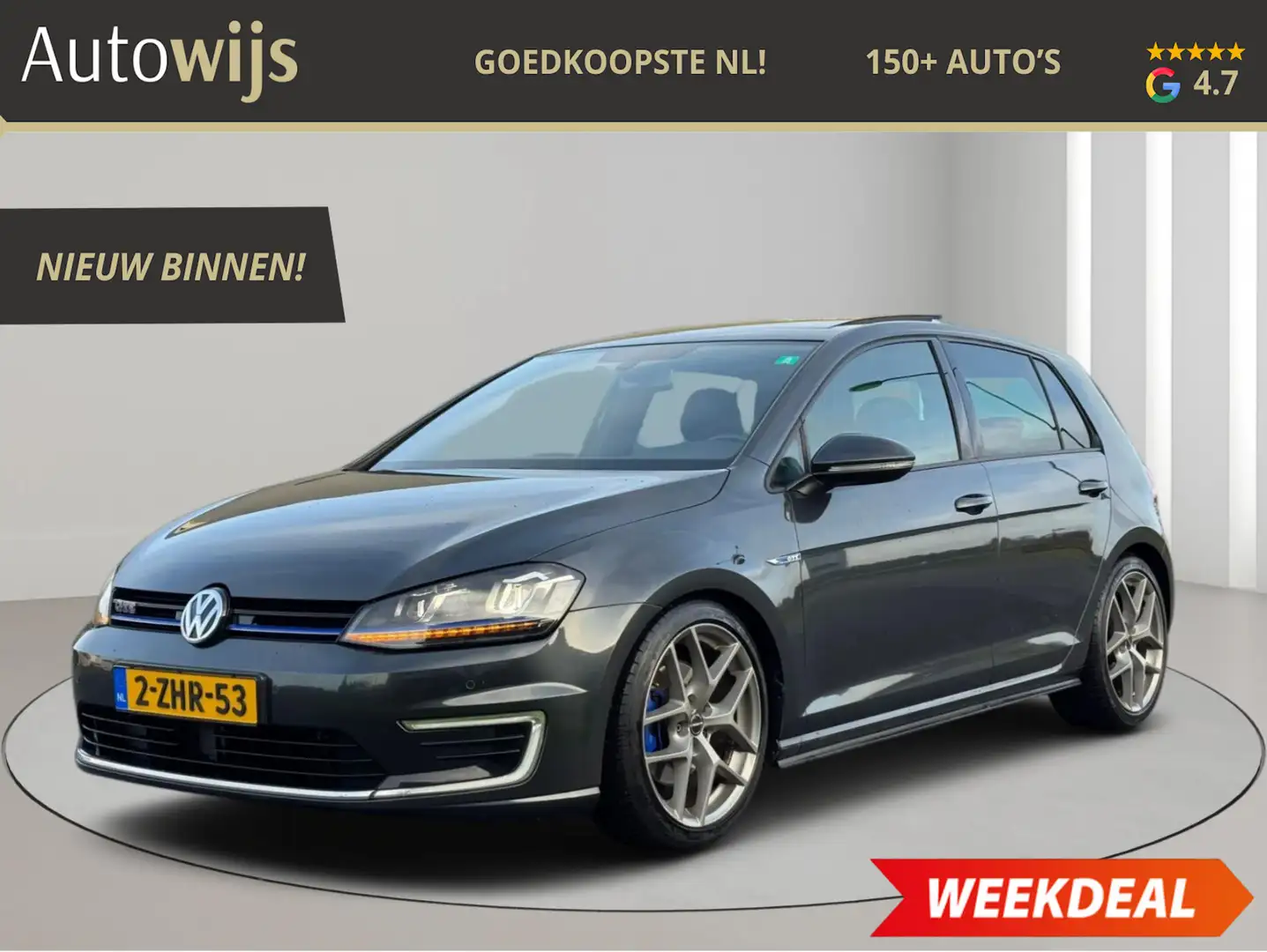 Volkswagen Golf GTE 1.4 TSI GTE|PANO|LEDER|CAMERA|LED|GOED ONDERHOUDEN Grijs - 1