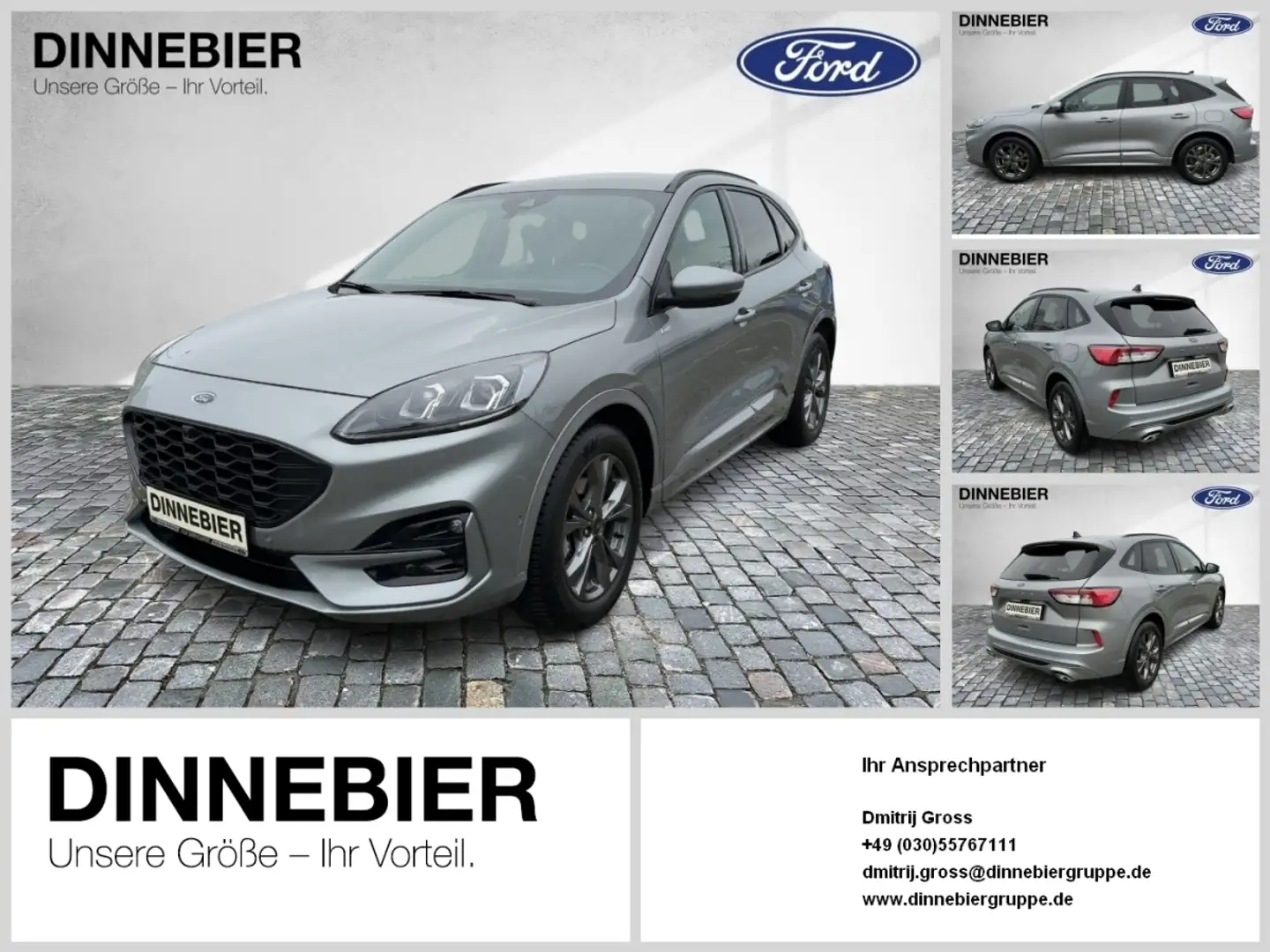 Ford Kuga ST-Line X LED+Navi+Kamera+Winterpaket Argent - 1