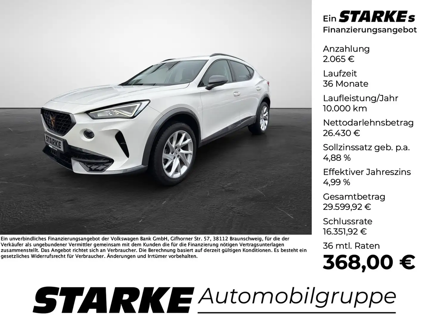 CUPRA Formentor 2.0 TDI Weiß - 1