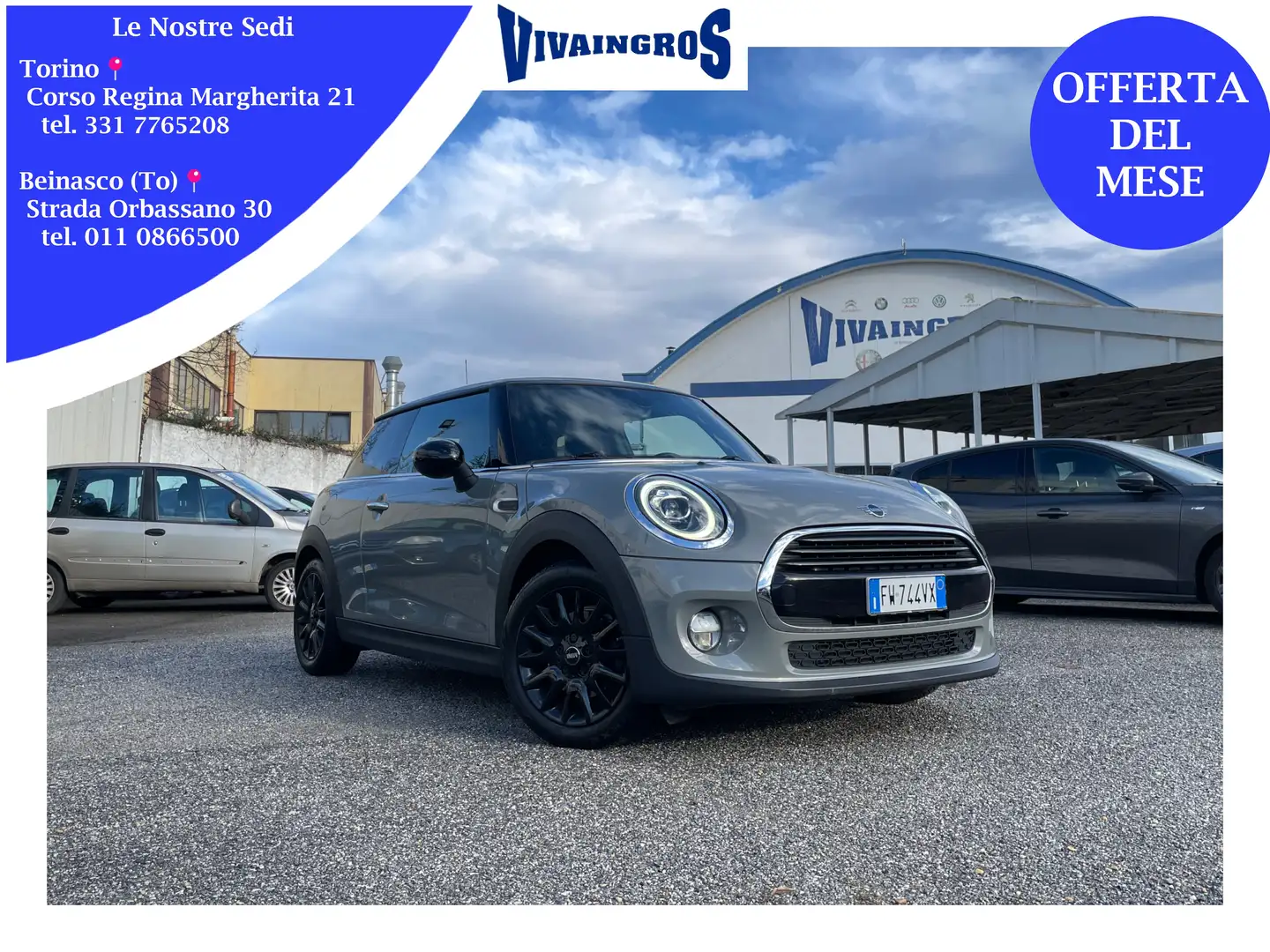 MINI Cooper D 3p. 1.5 Cooper D 116CV Baker Street Grigio - 1