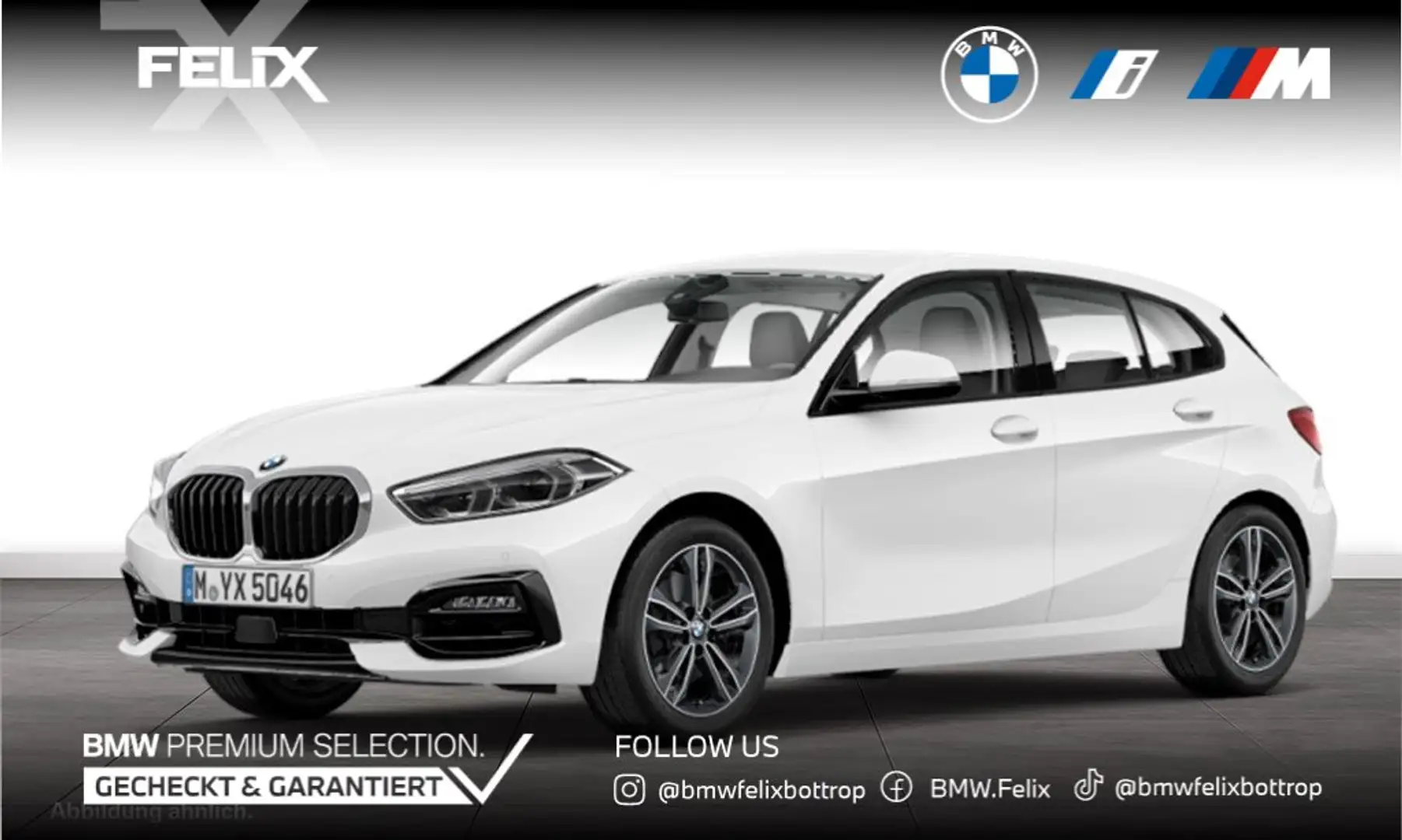 BMW 118 i Sport Line+ANH.KUPPLUNG+LIVE COCKPIT PRO Weiß - 1