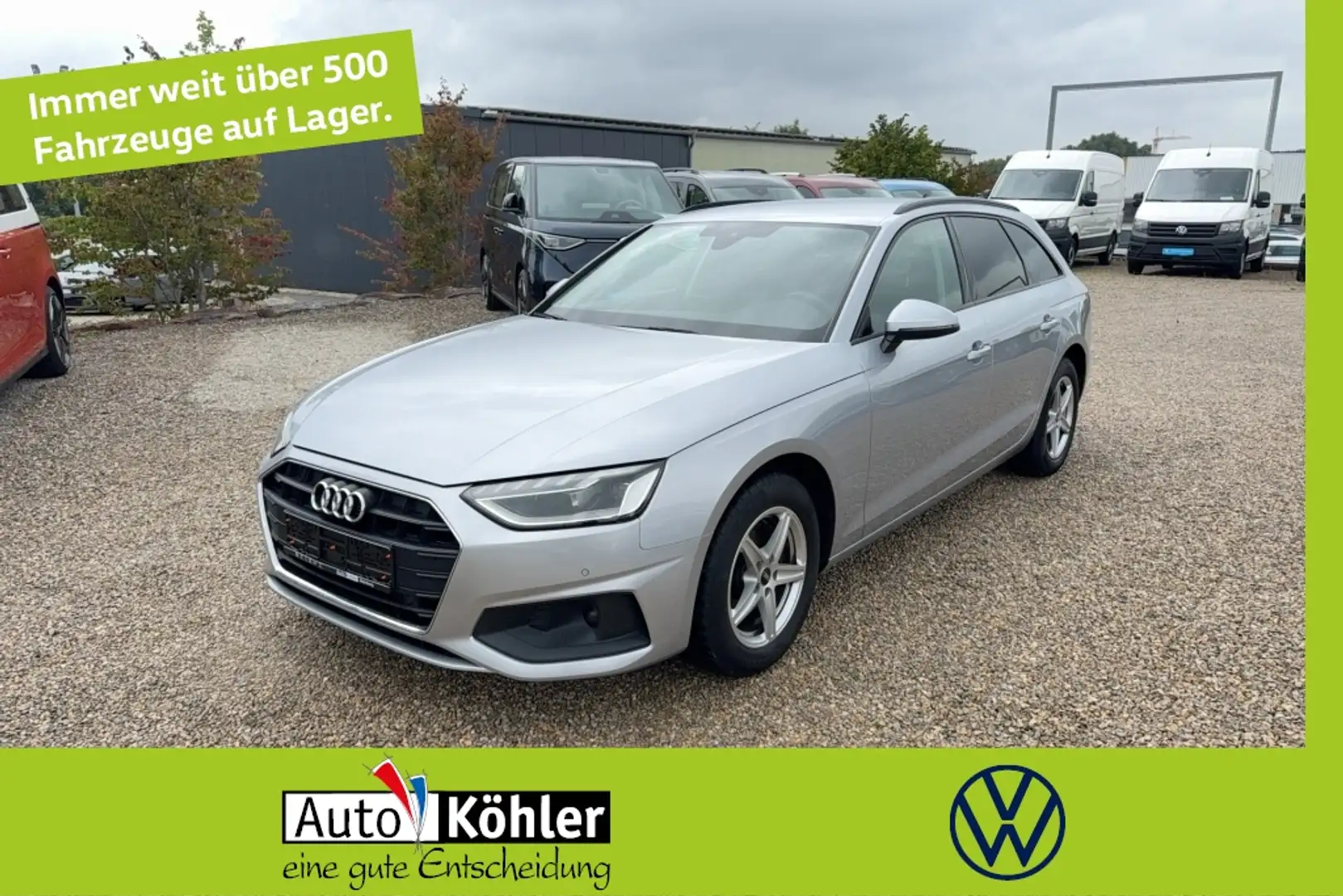 Audi A4 35 TDI nur Gewerbe/Exp. LED+Navi+Virt+PDC Silber - 1