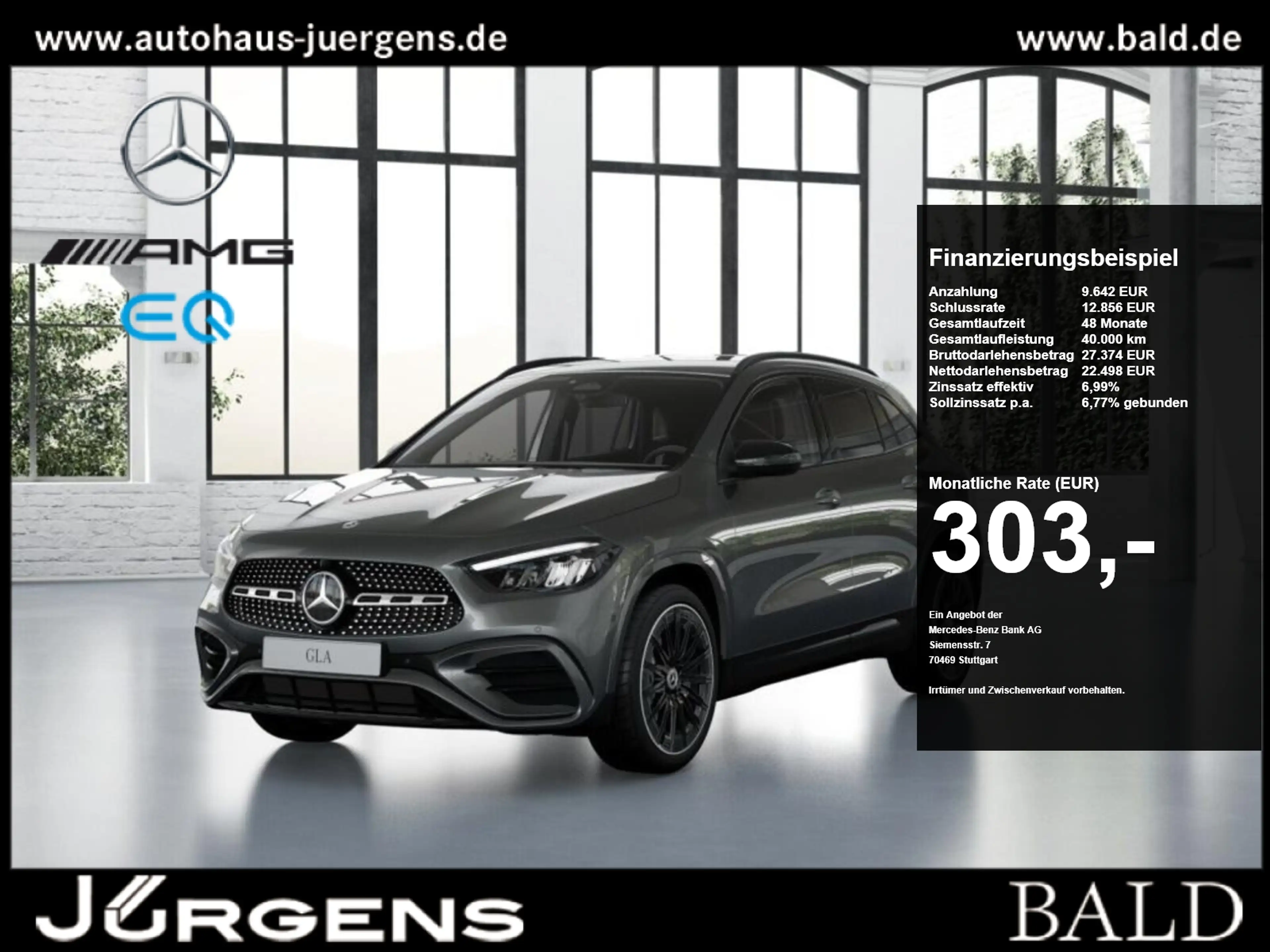 Mercedes-Benz GLA 180 AMG-Sport+Night+Ambiente+AHK+Cam+LED+PTS
