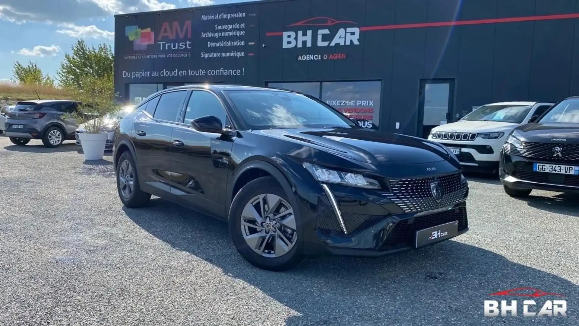 Peugeot 408 1.2 145 MHEV HYBRID GT E-DCS6 BVA Noir - 1